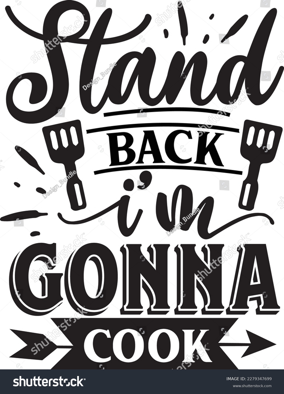 SVG of Stand Back I'm Gonna Cook svg , Funny Apron svg design svg