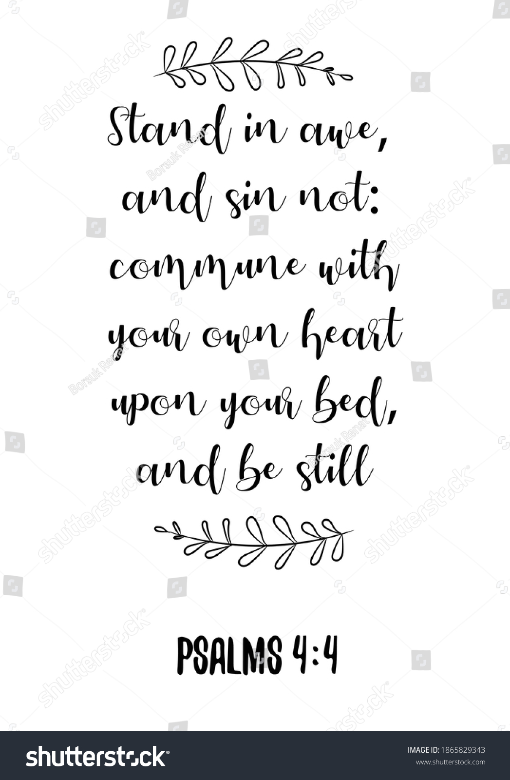 Stand Awe Sin Not Commune Your Stock Vector (Royalty Free) 1865829343 |  Shutterstock