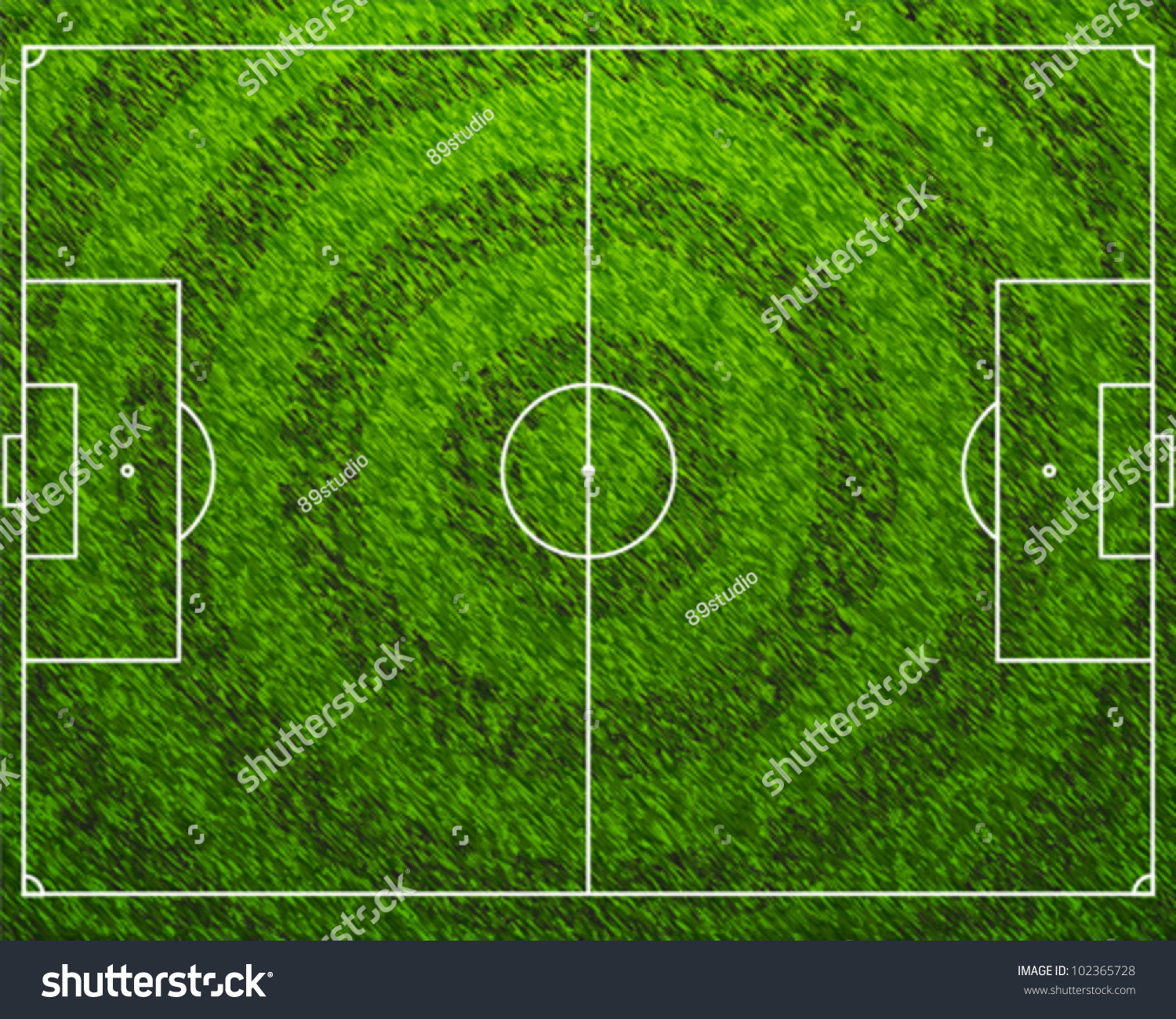 Standard Football Grass Field Stock Vector 102365728 - Shutterstock