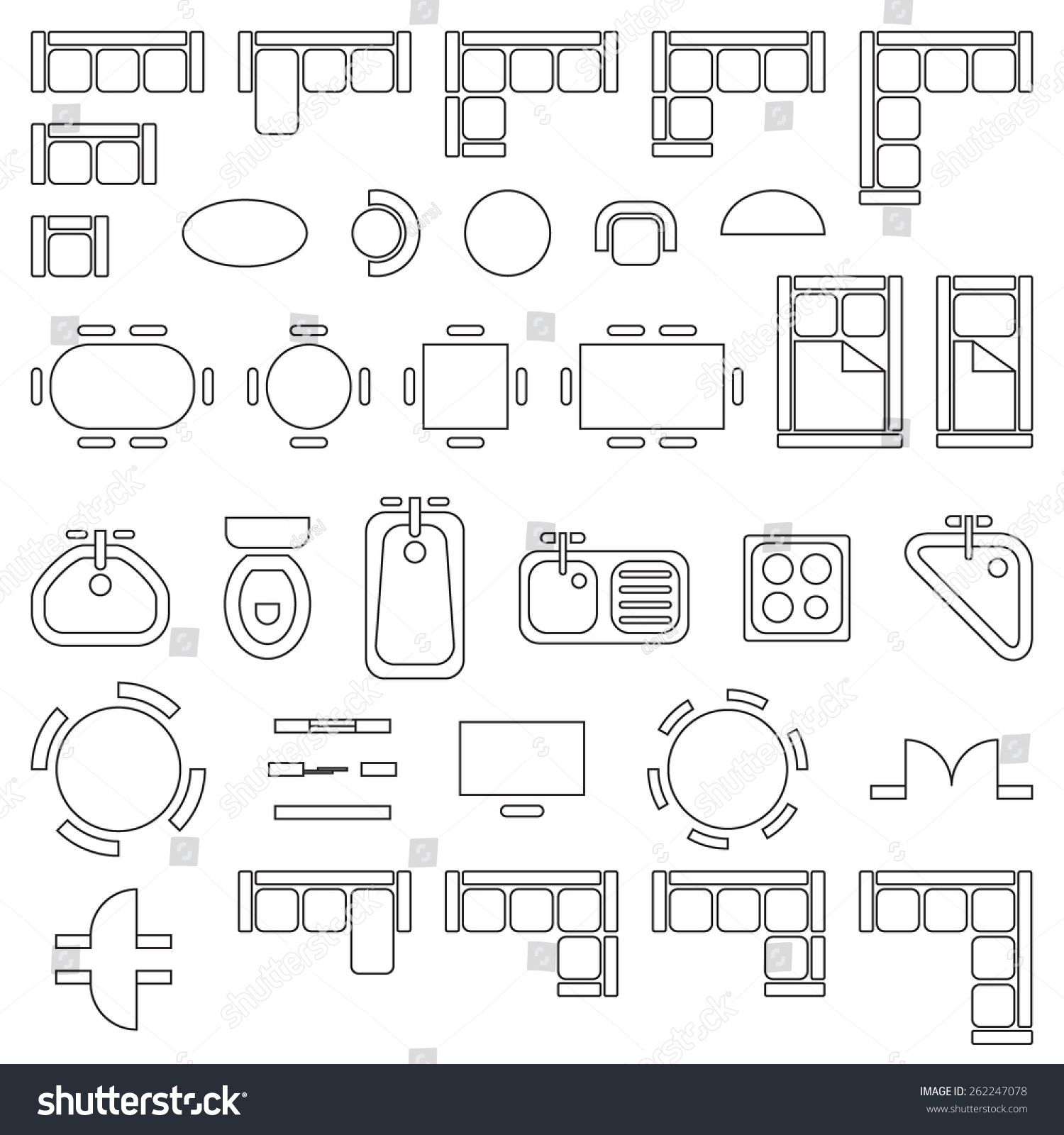 clip art floor plan symbols - photo #35