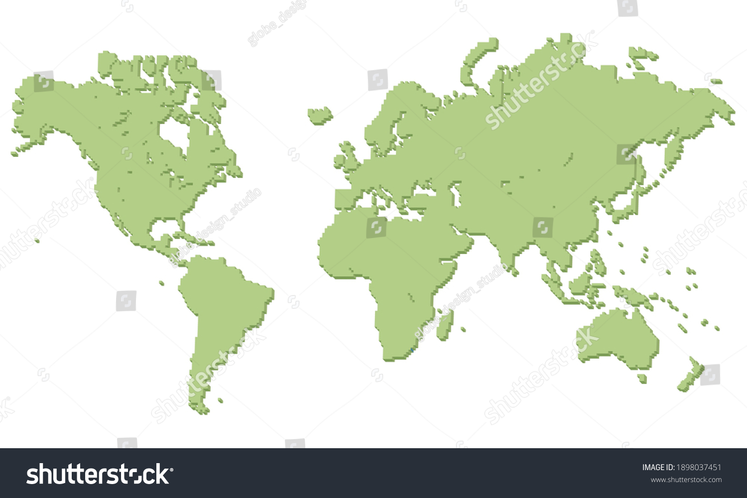 Standard World Map Composed Dots White Stock Vector (Royalty Free ...