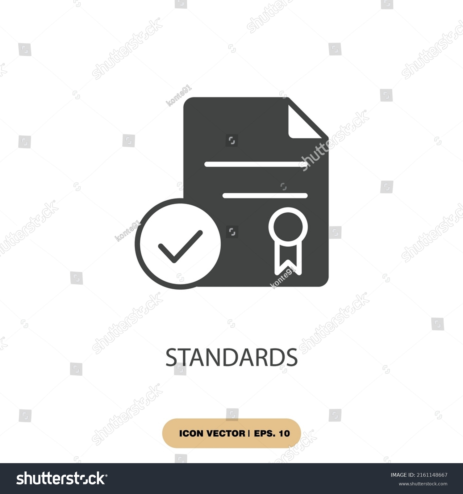 Standards Icons Symbol Vector Elements Infographic Stock Vector ...