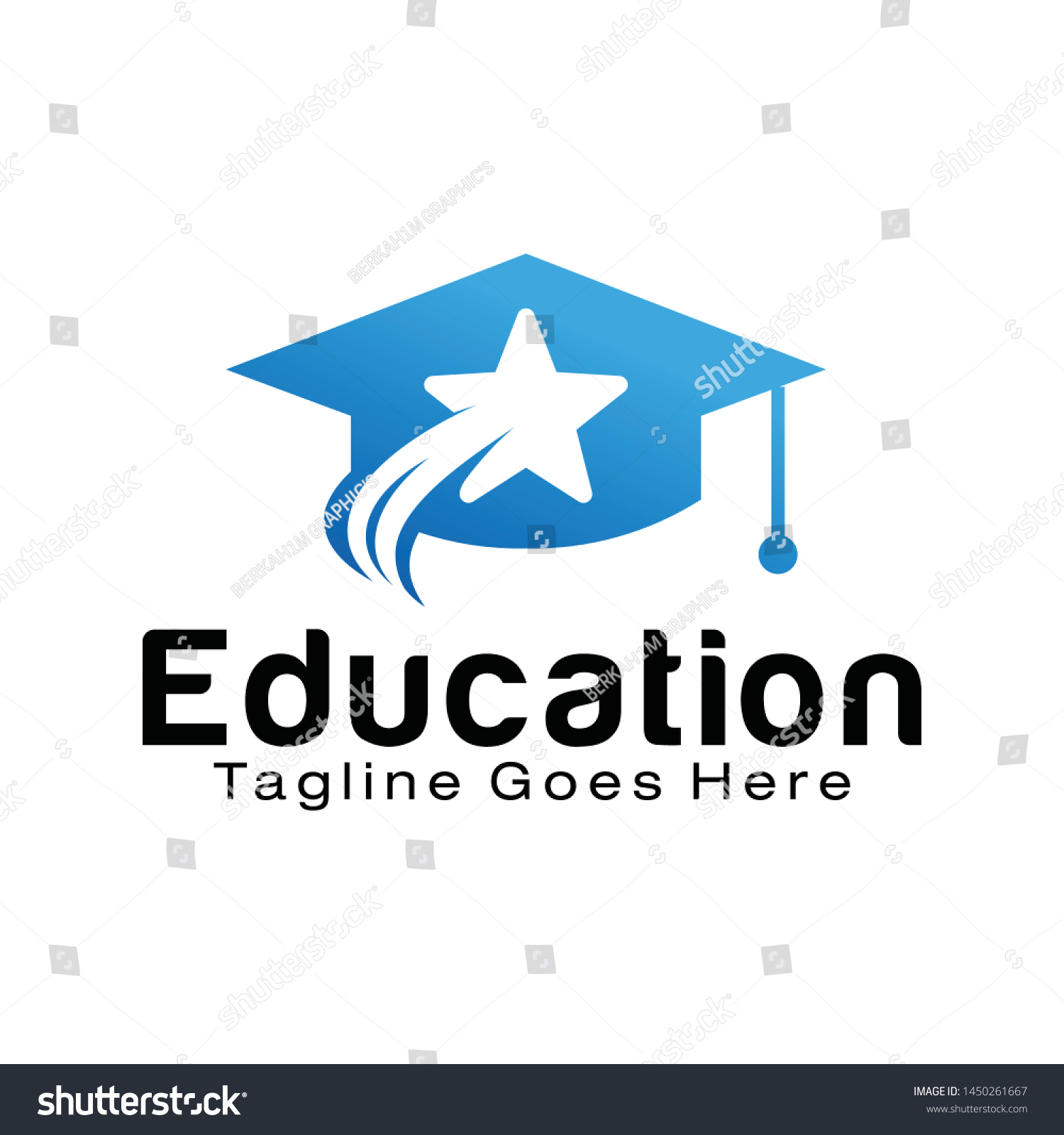 Star Education Logo Design Template Stock Vector (Royalty Free ...