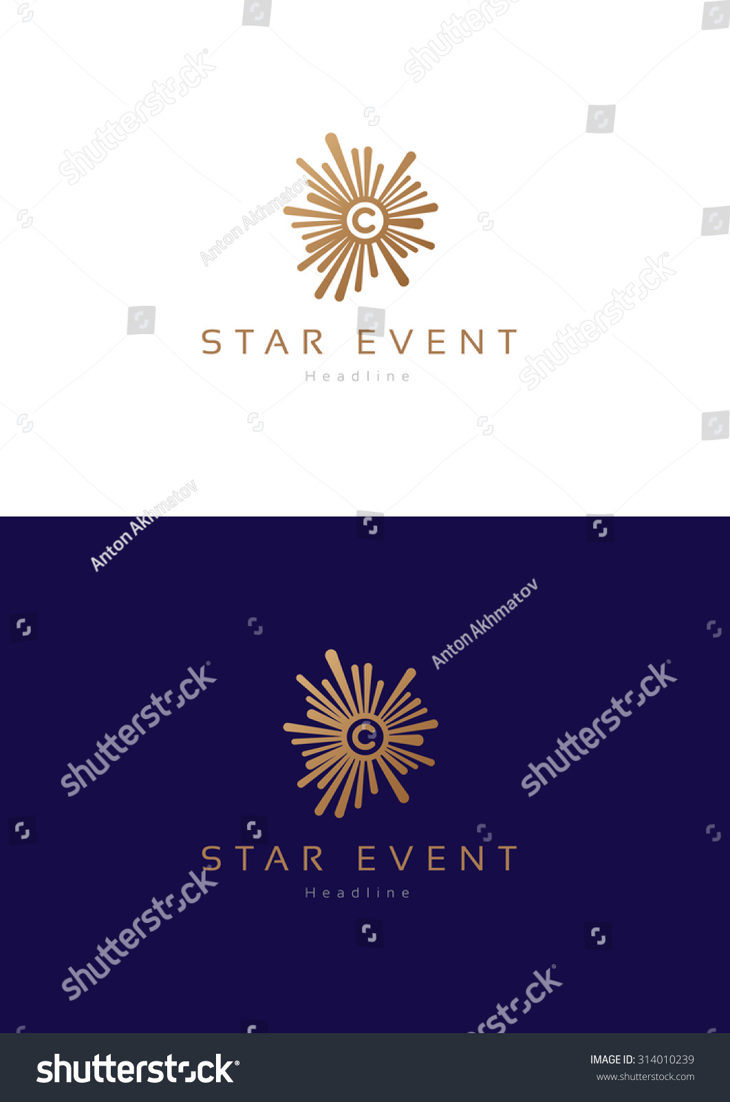 Star Event Logo Teamplate. Stock Vector Illustration 314010239 ...