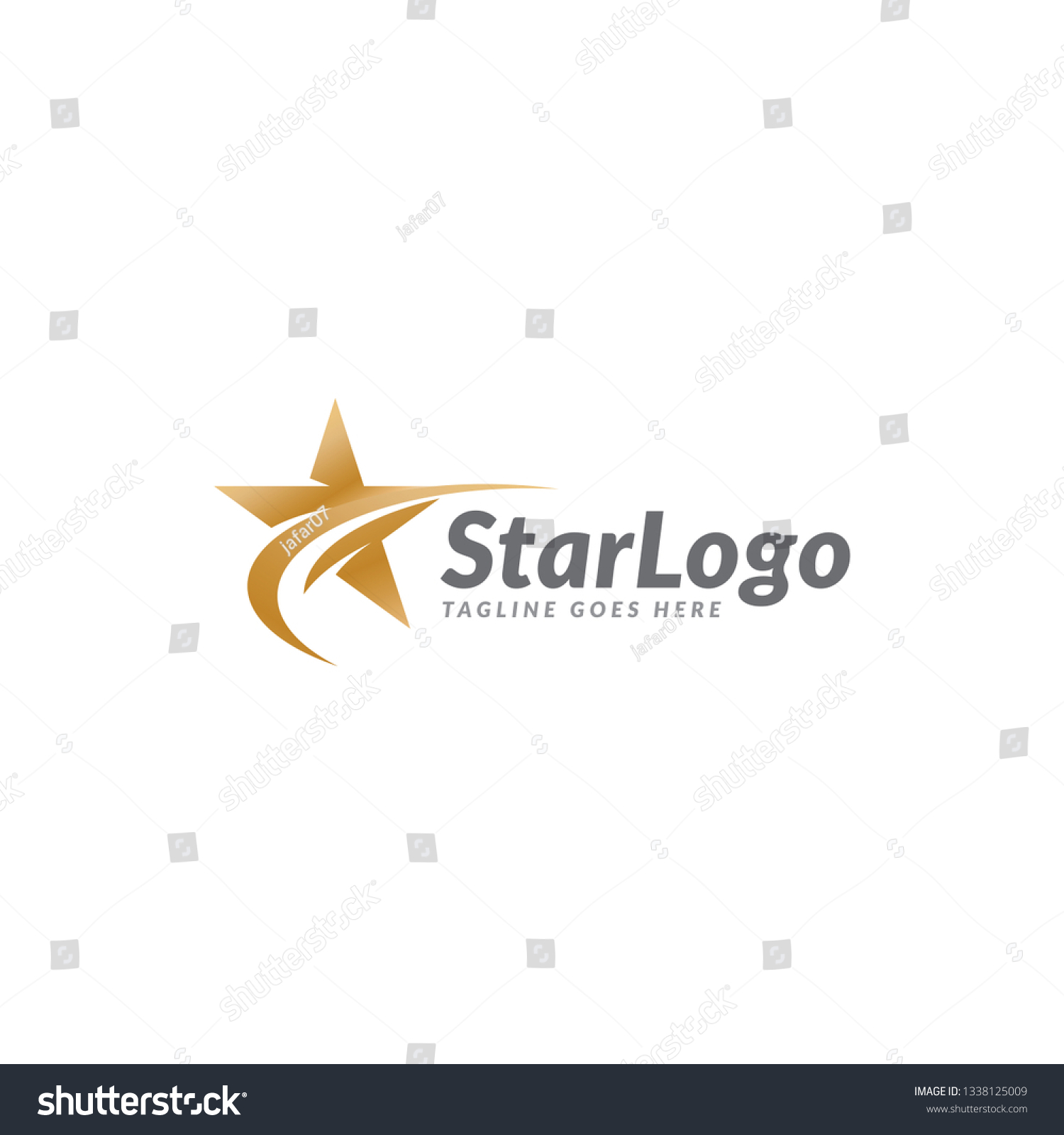 Star Gold Logo Icon Vector Template Stock Vector (Royalty Free ...