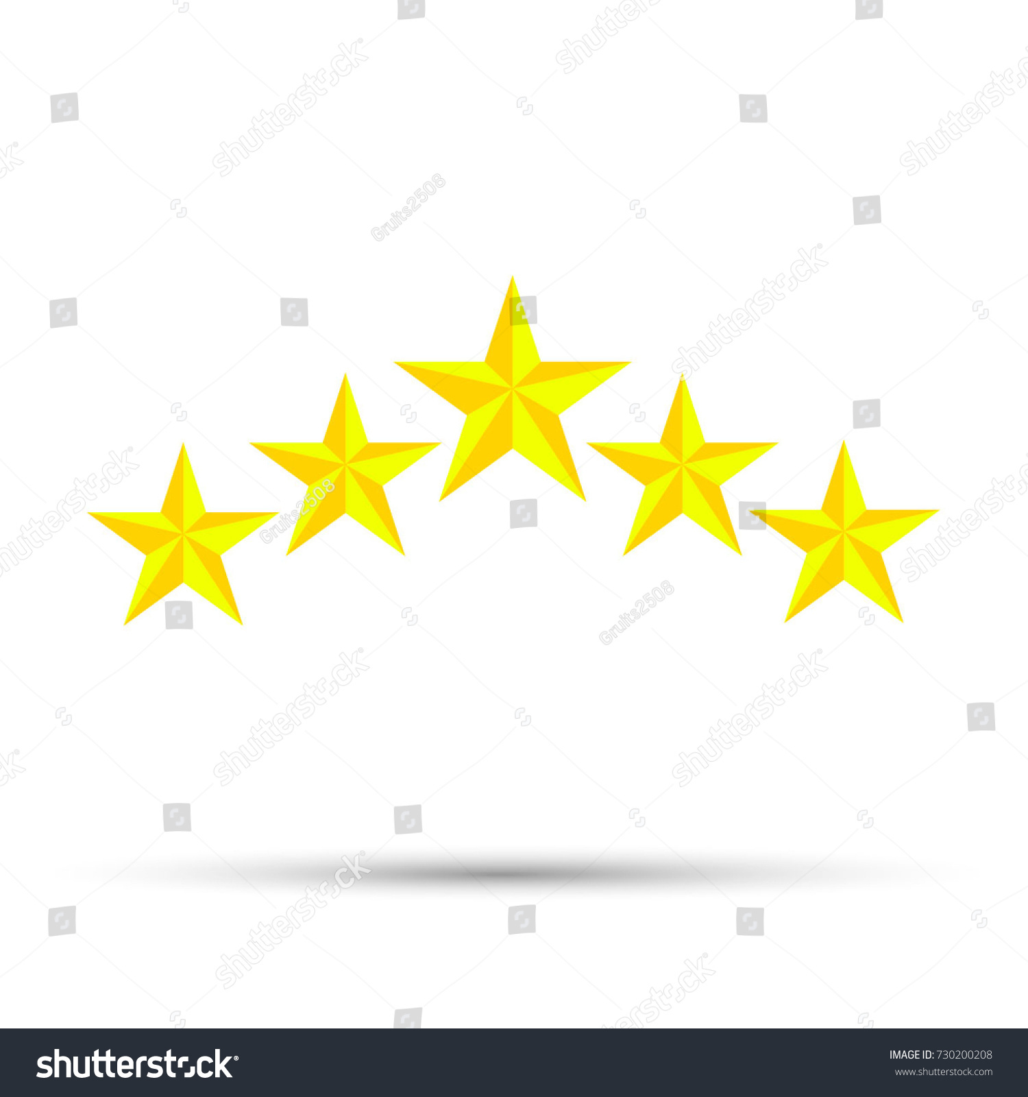 Star Icon Vector Design Element Stock Vector 730200208 - Shutterstock