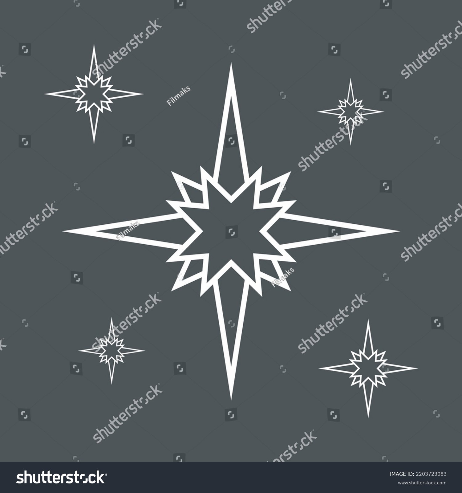 SVG of Star north quality vector illustration cut svg