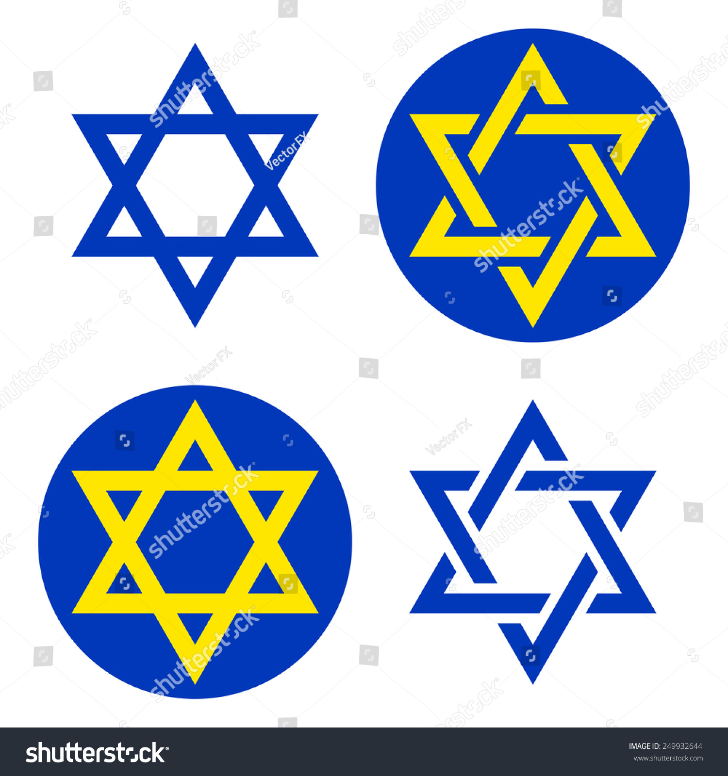 Star Of David. Symbol In The Form Of Six-Pointed Star Or Hexagram ...