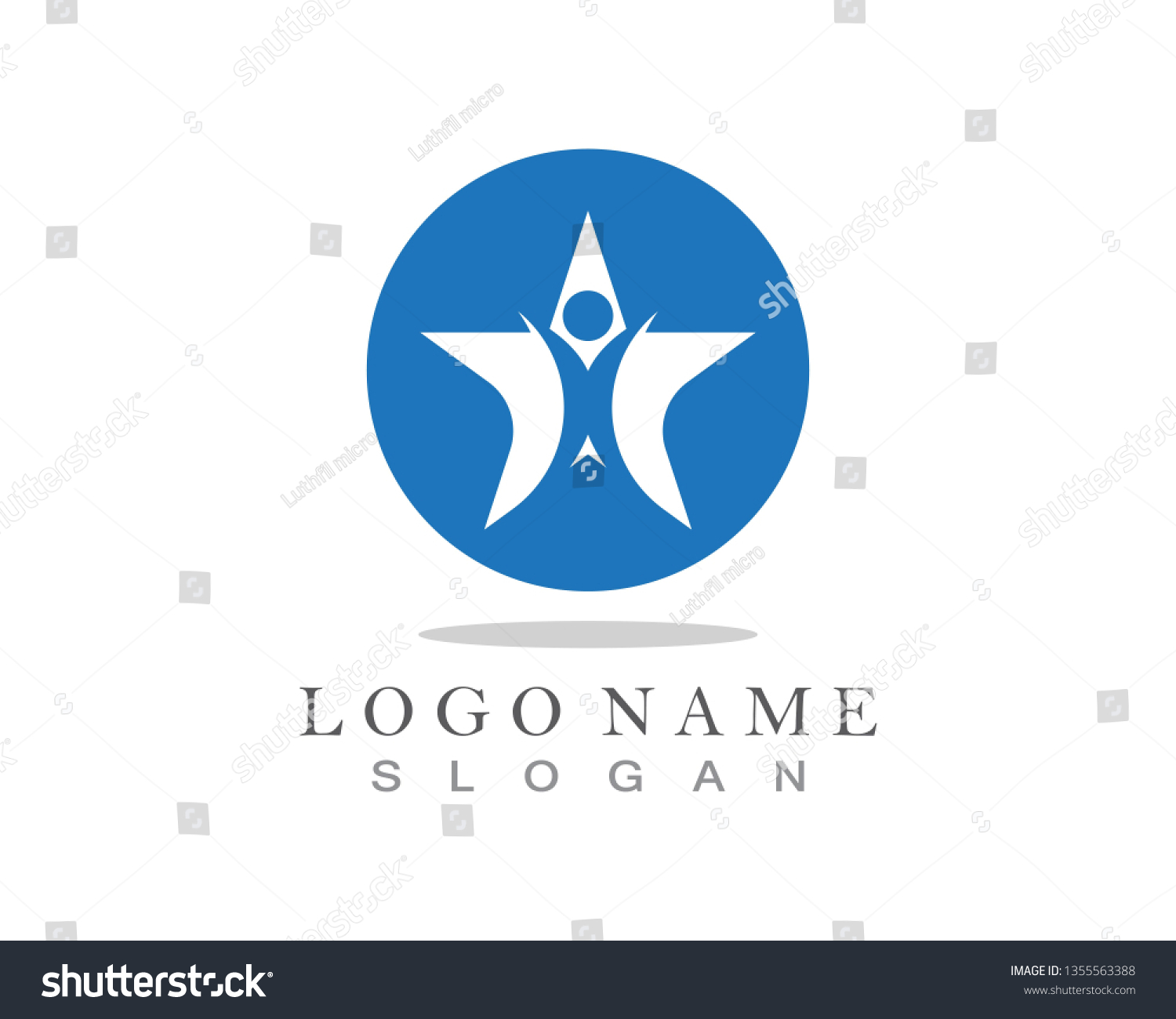 Star People Logo Success Template Vector Stock Vector (Royalty Free ...