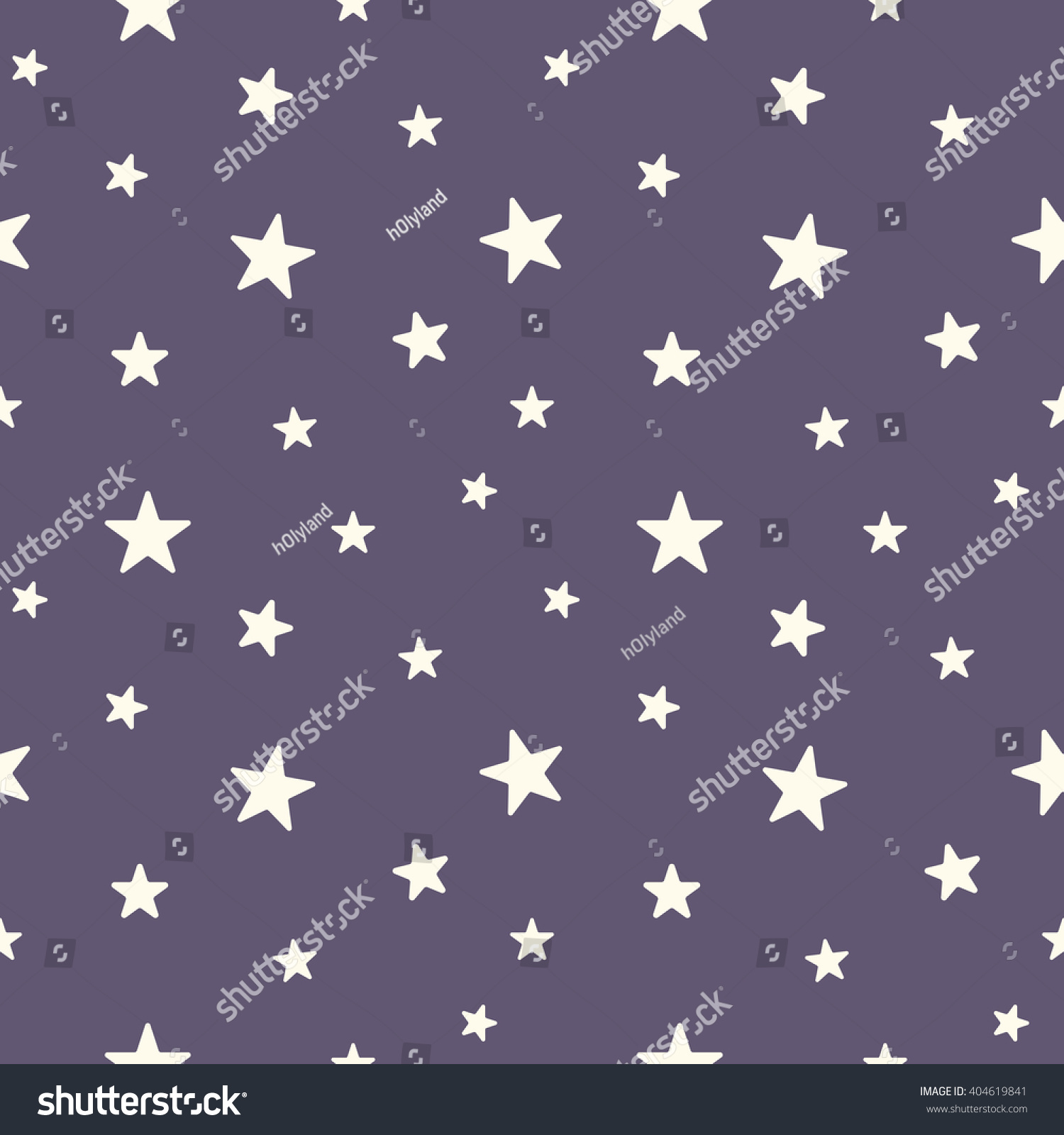 Star Seamless Pattern Cute White Stars Stock Vector (Royalty Free ...