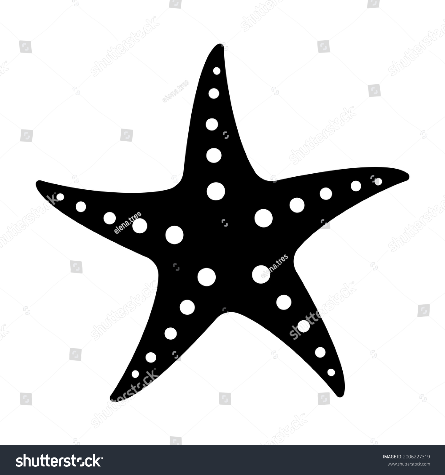 Starfish silhouette Images, Stock Photos & Vectors | Shutterstock