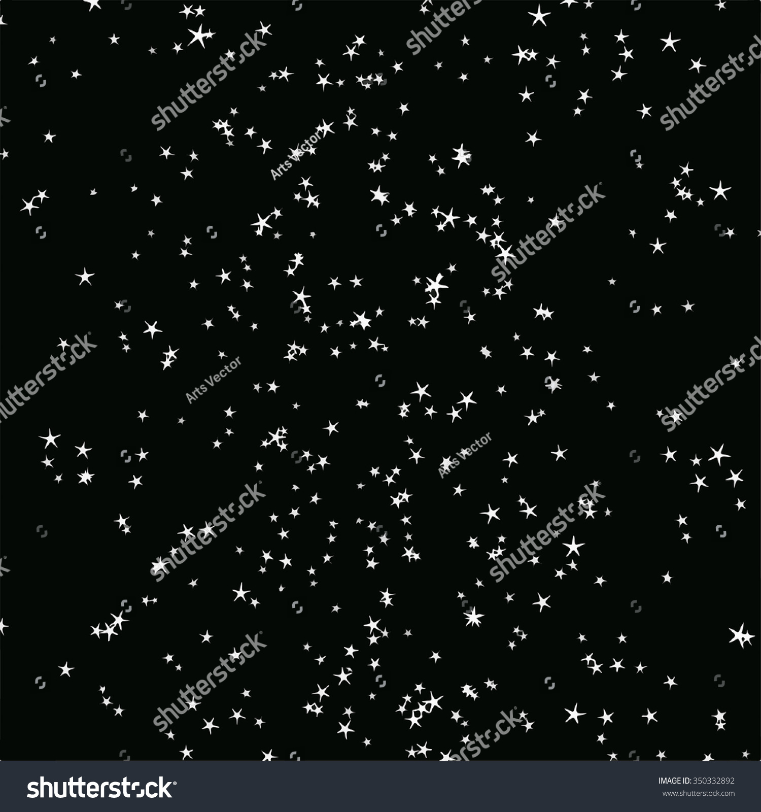 Starry Night Sky Stars Sky Night Stock Vector (Royalty Free) 350332892 ...