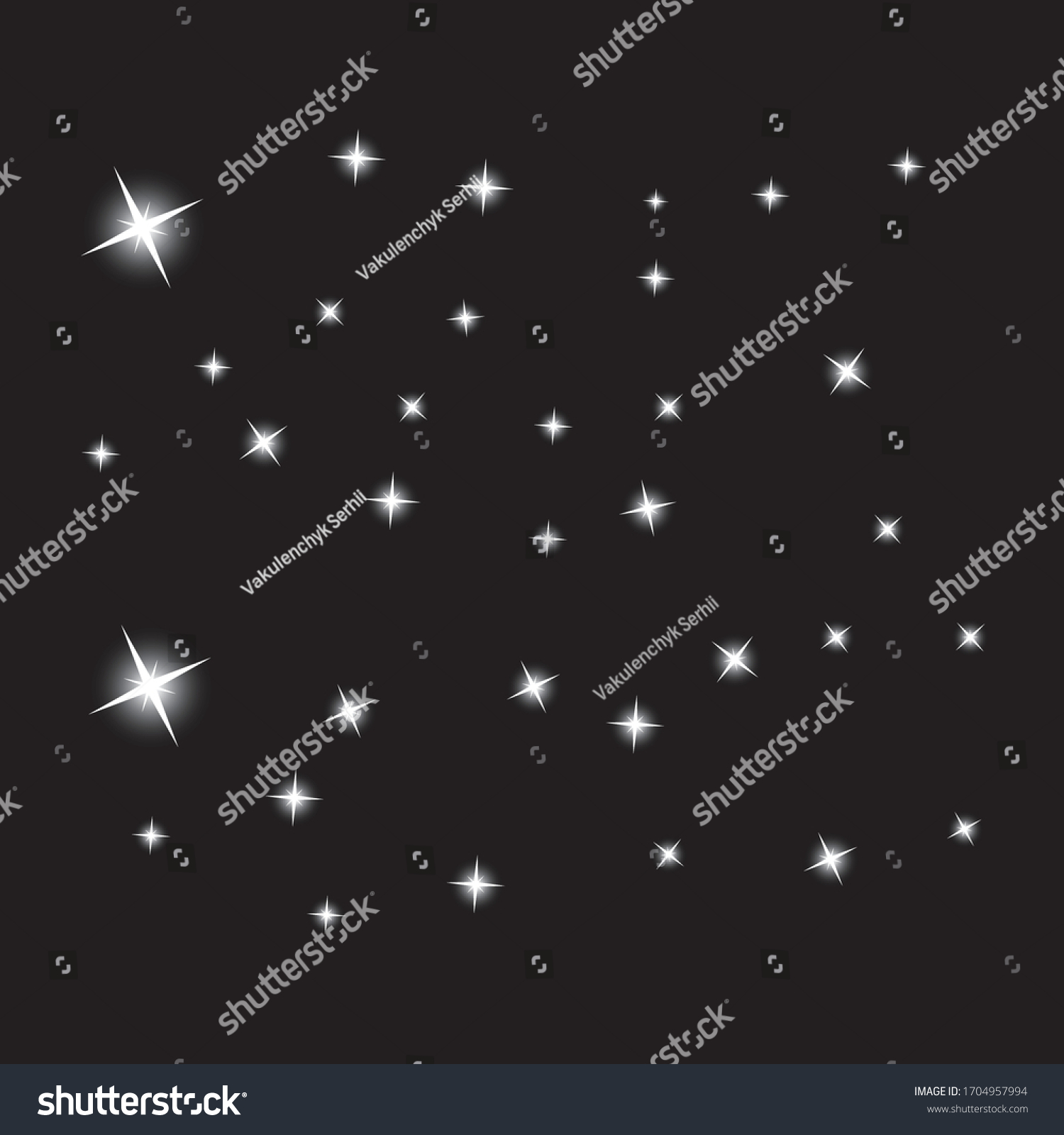 SVG of Starry night sky, vector illustration
 svg