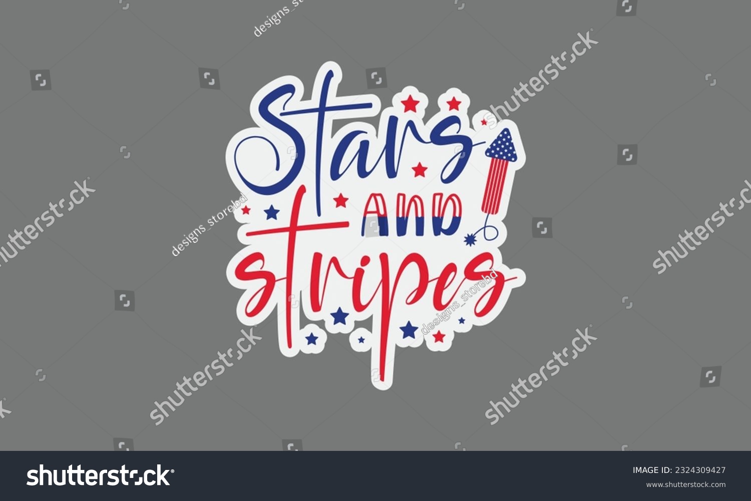 SVG of Stars and stripes svg, 4th of July svg, Patriotic , Happy 4th Of July, America shirt , Fourth of July sticker, independence day usa memorial day typography tshirt design vector file svg
