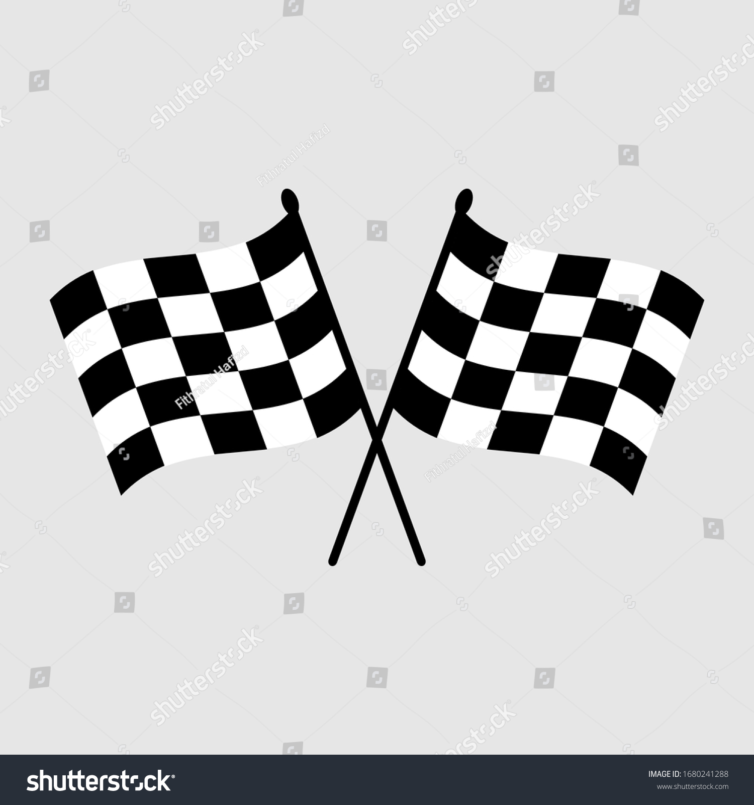 Start Icon Race Flag Icon Competition Stock Vector (royalty Free 