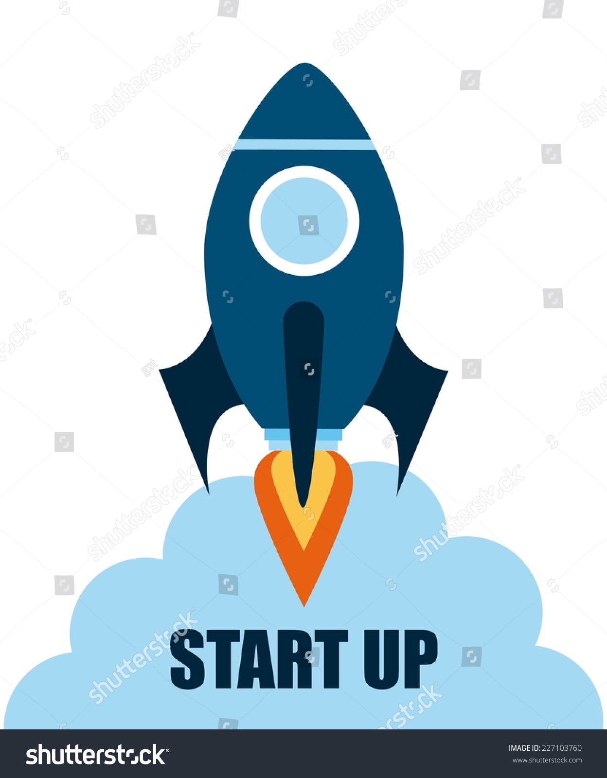 Start Graphic Design Vector Illustration Stock Vector (Royalty Free ...