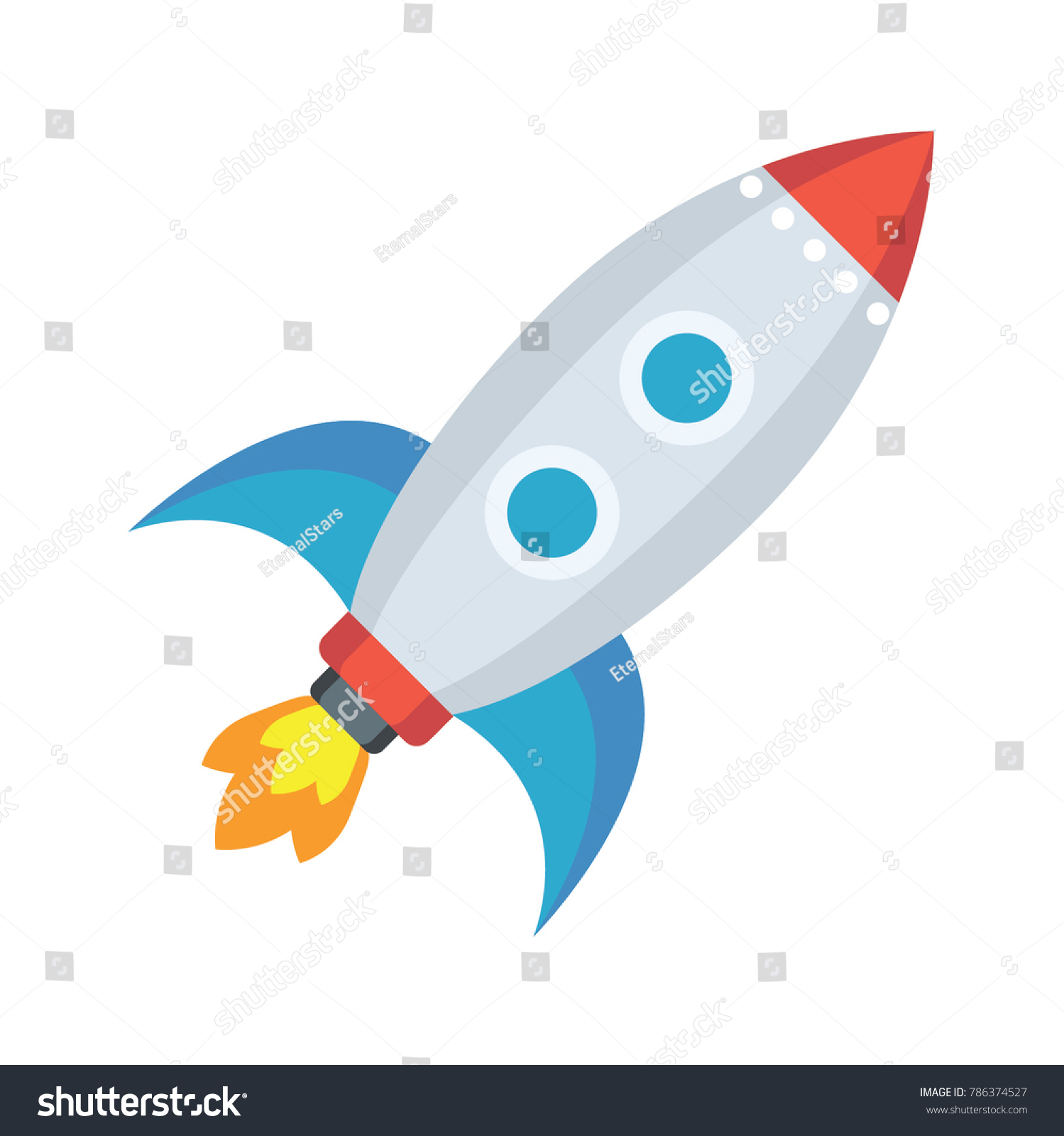 Rocket-cartoon Images, Stock Photos & Vectors | Shutterstock