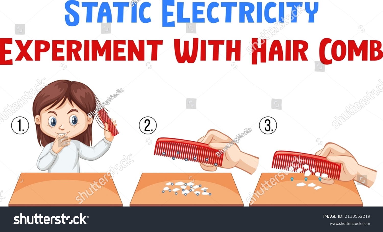 static electricity experiments hair