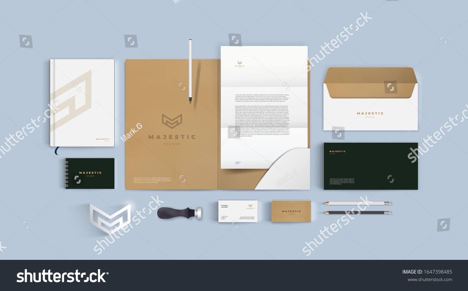 Download Stationery Mockup Vector Set Corporate Identity Stock Vector Royalty Free 1647398485 PSD Mockup Templates