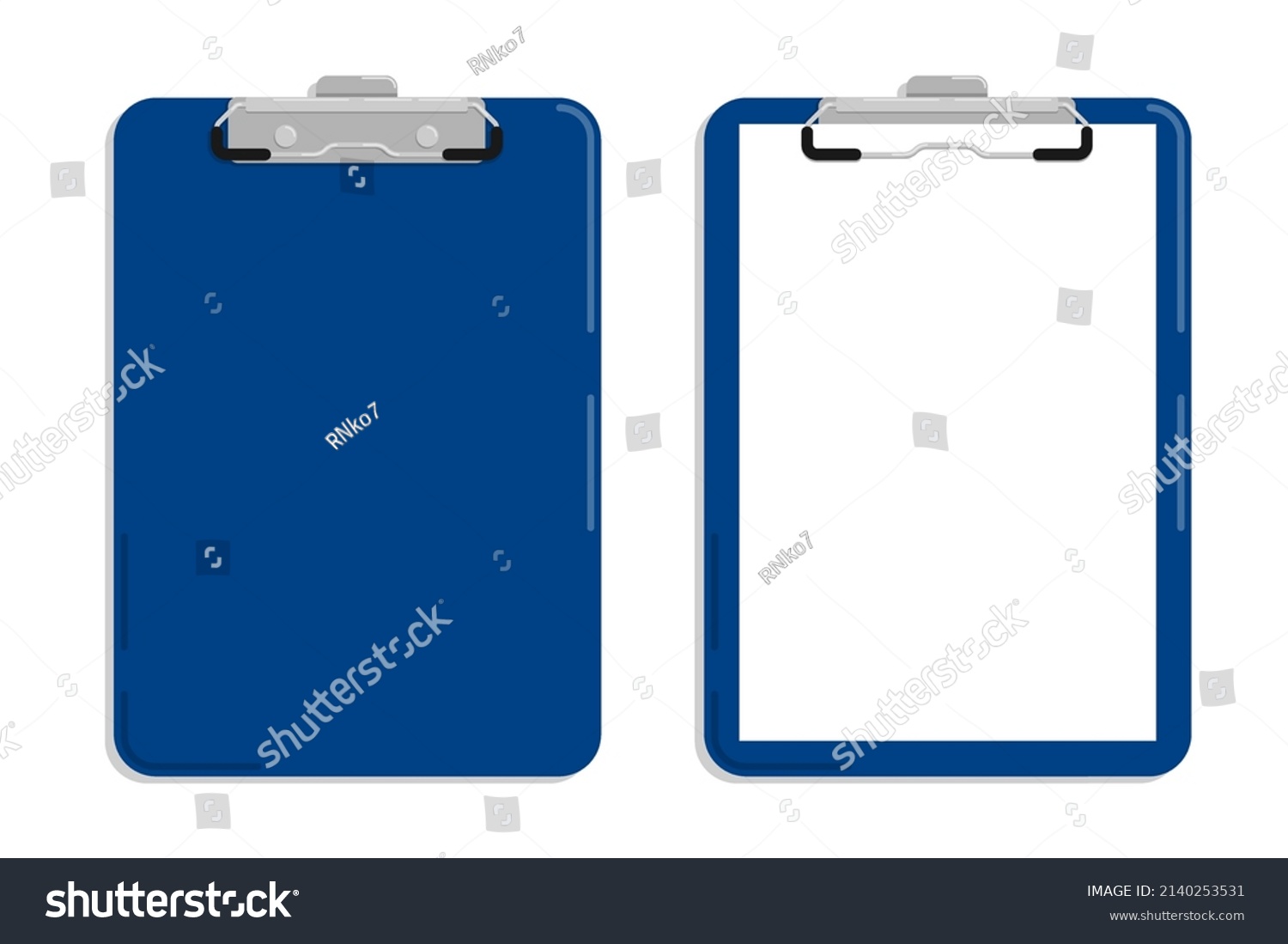 Stationery Tablet Clip Sheet Paper Tablet Stock Vector (Royalty Free ...