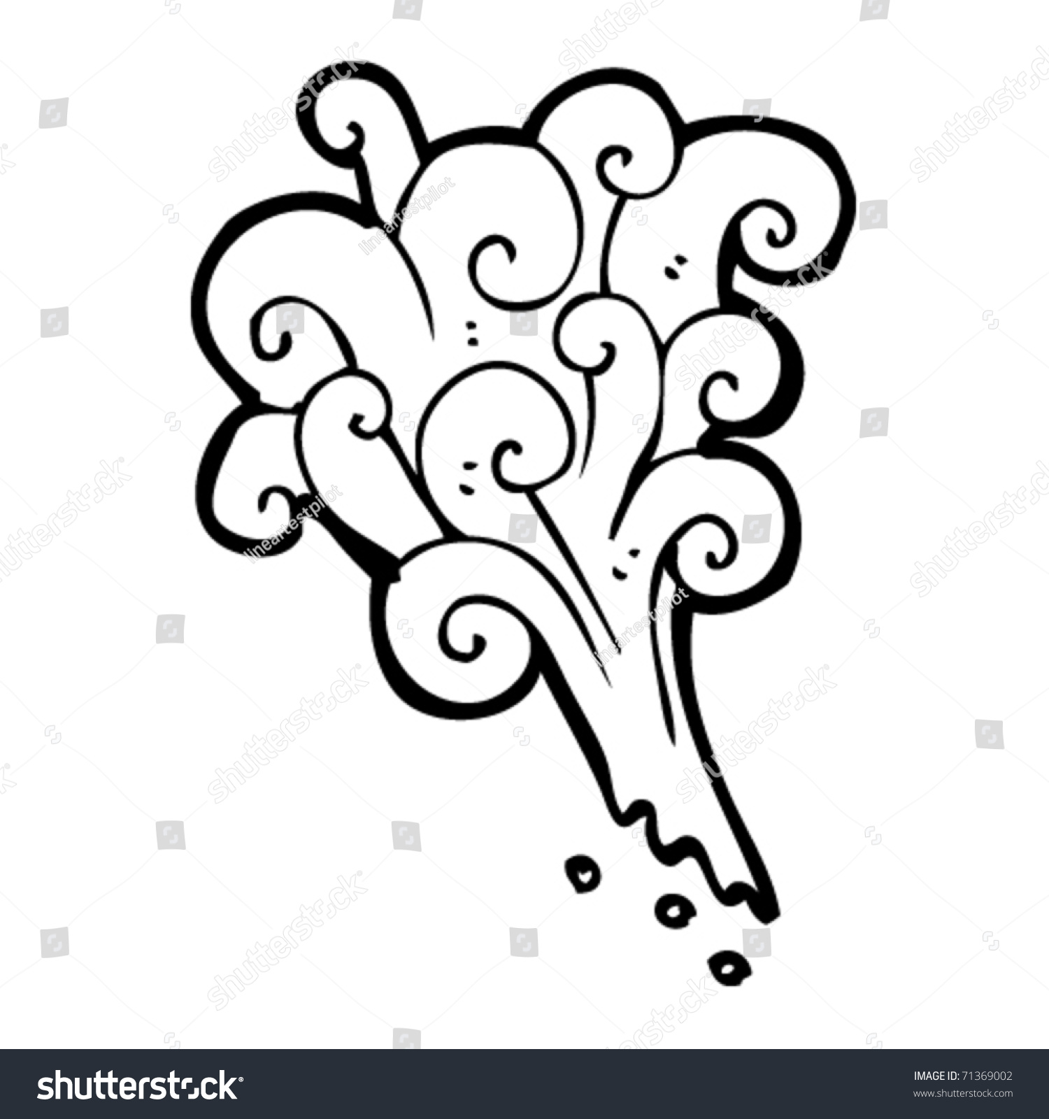 Steam Swirl Design Element Stock Vector Illustration 71369002 ...