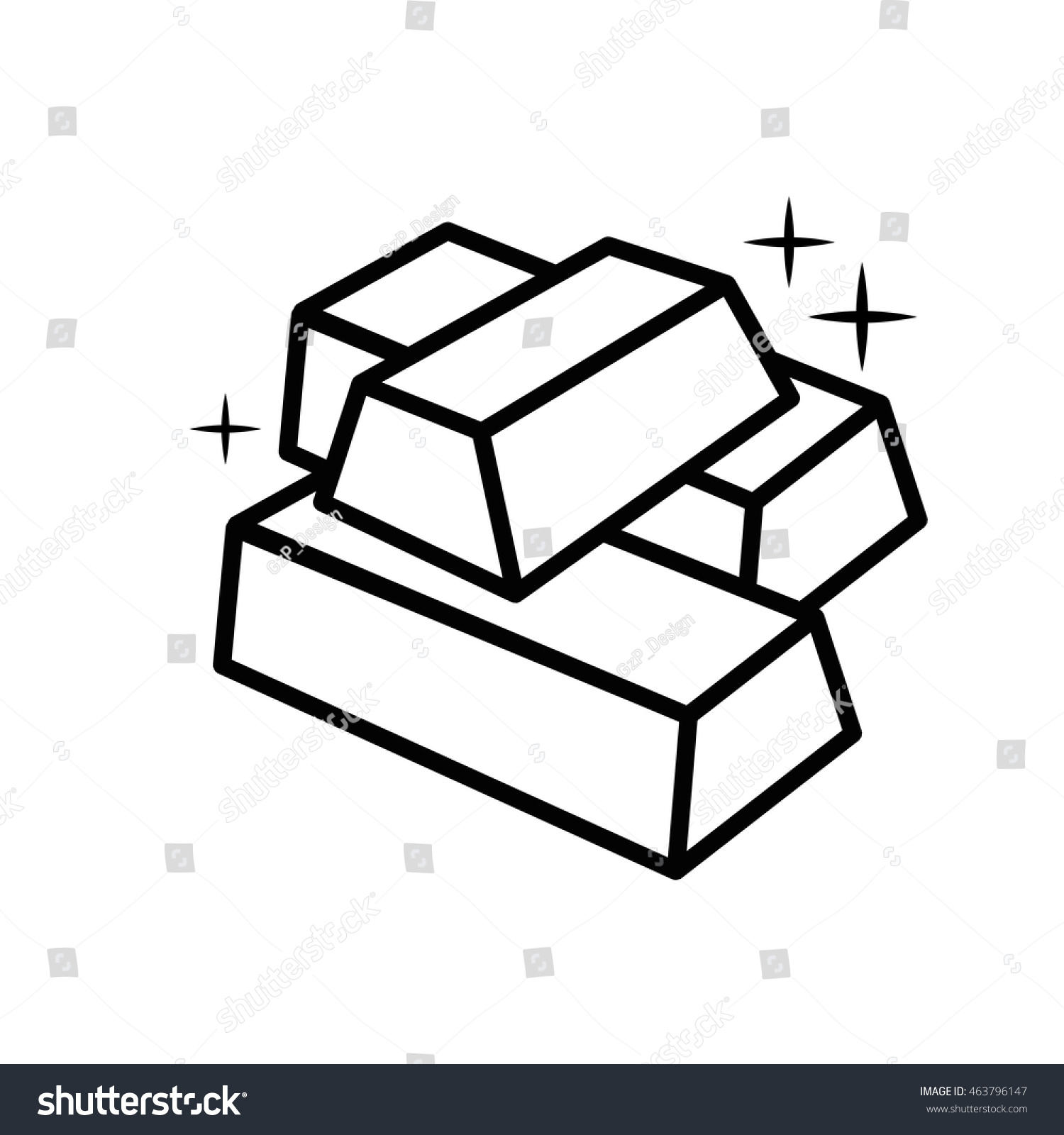 Steel Icon Iron Metal Icon Vector Stock Vector 463796147 - Shutterstock