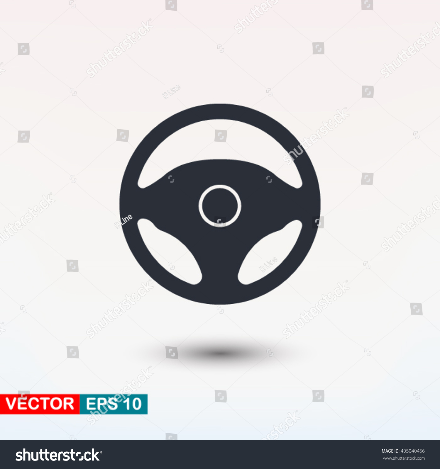 Steering Wheel Icon Stock Vector 405040456 - Shutterstock