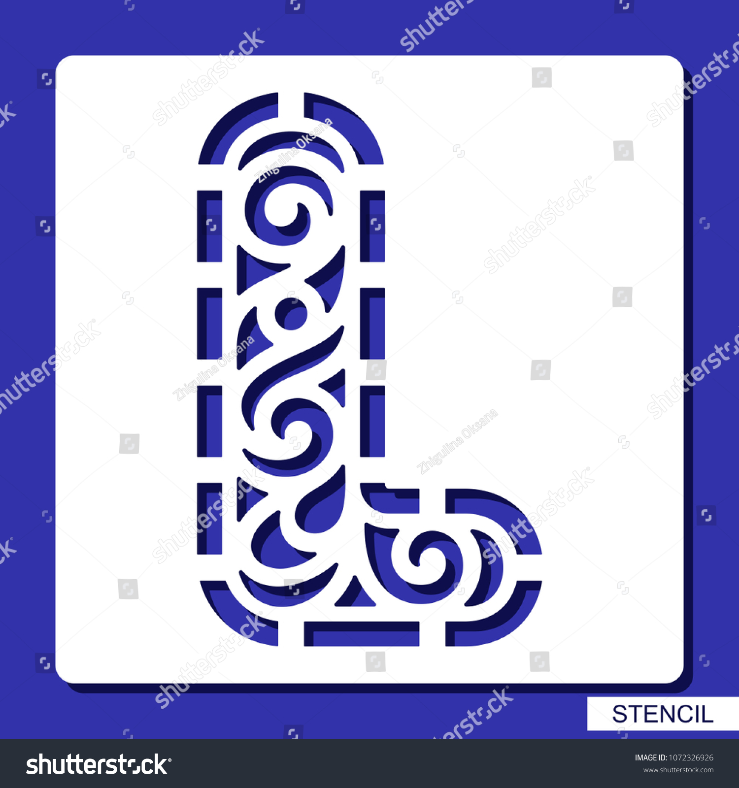 stencil alphabet lacy letter l template stock vector royalty free wood carving letter templates