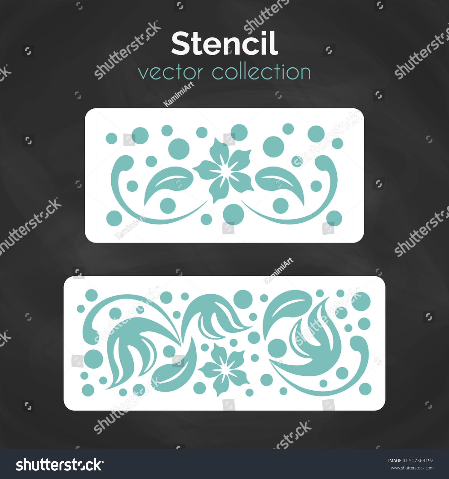 Stencil Laser Cuting Template Pattern Decorative Stock Vector (Royalty ...