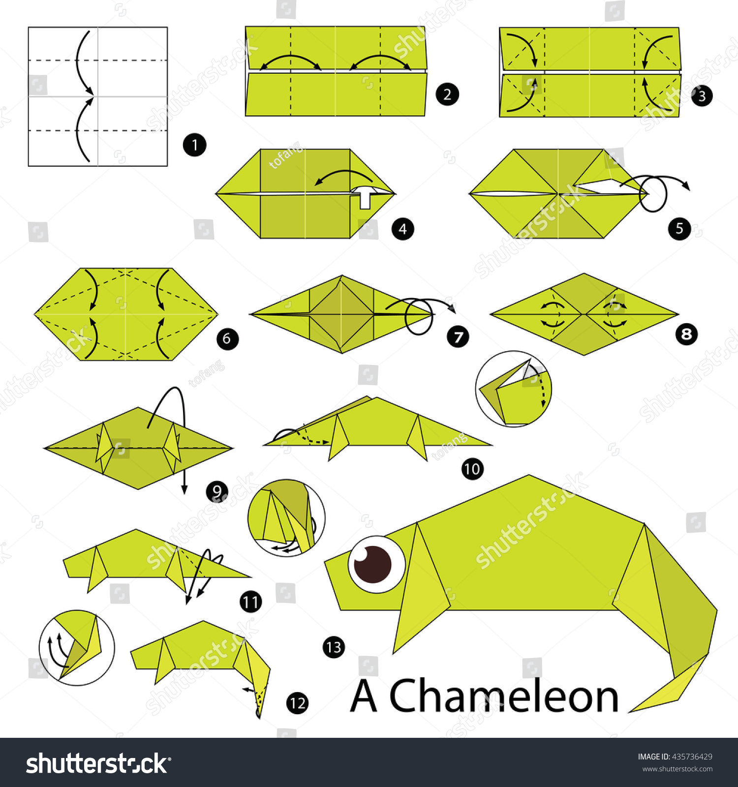 Step By Step Instructions How Make Stock Vector 435736429 - Shutterstock