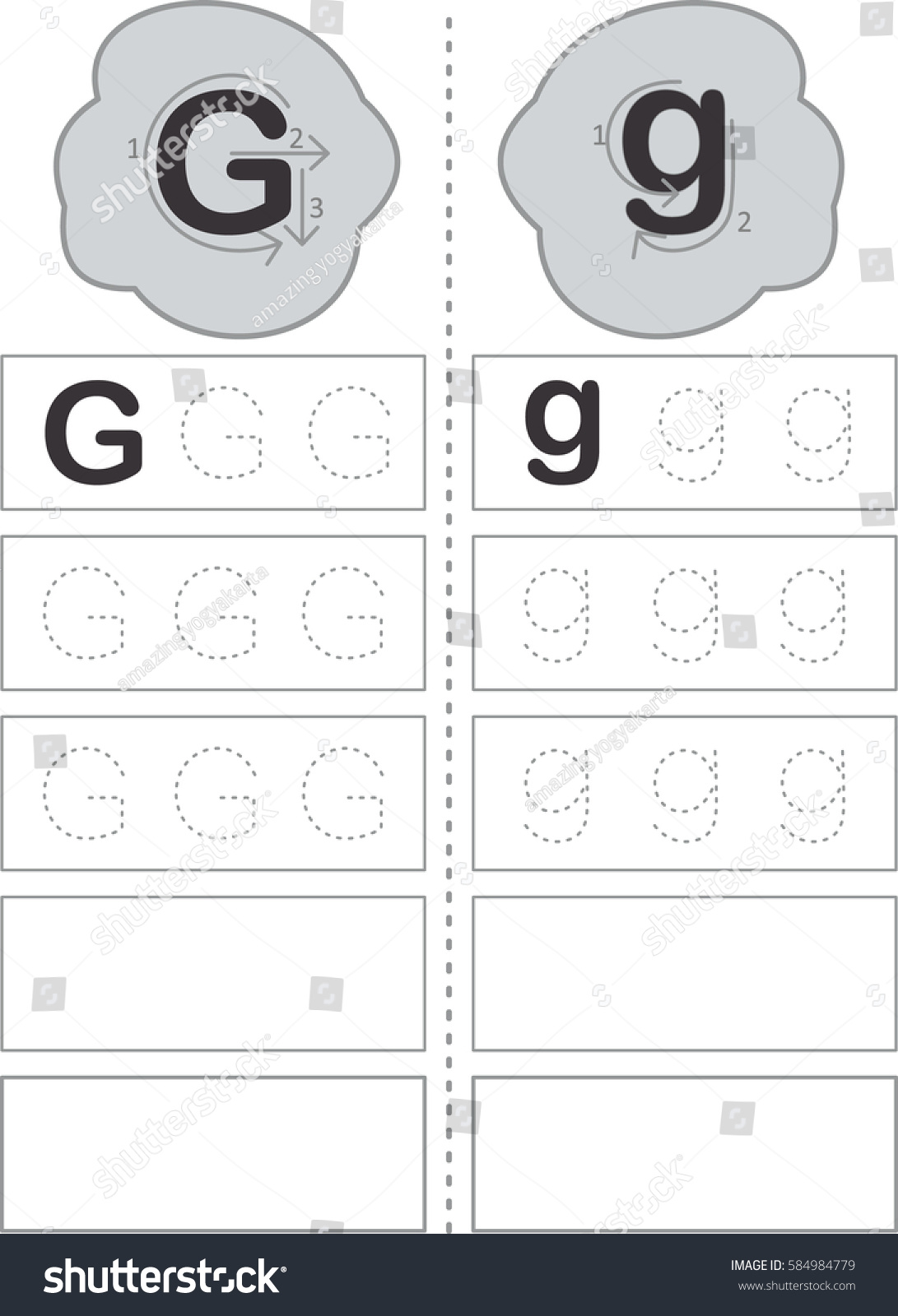 Step By Step Writing How Write Stock Vector (Royalty Free) 28