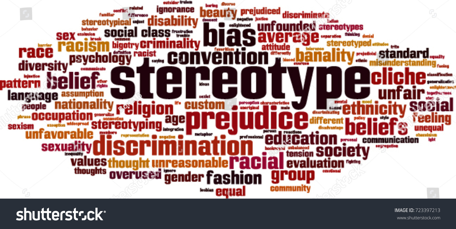 stereotype-word-cloud-concept-vector-illustration