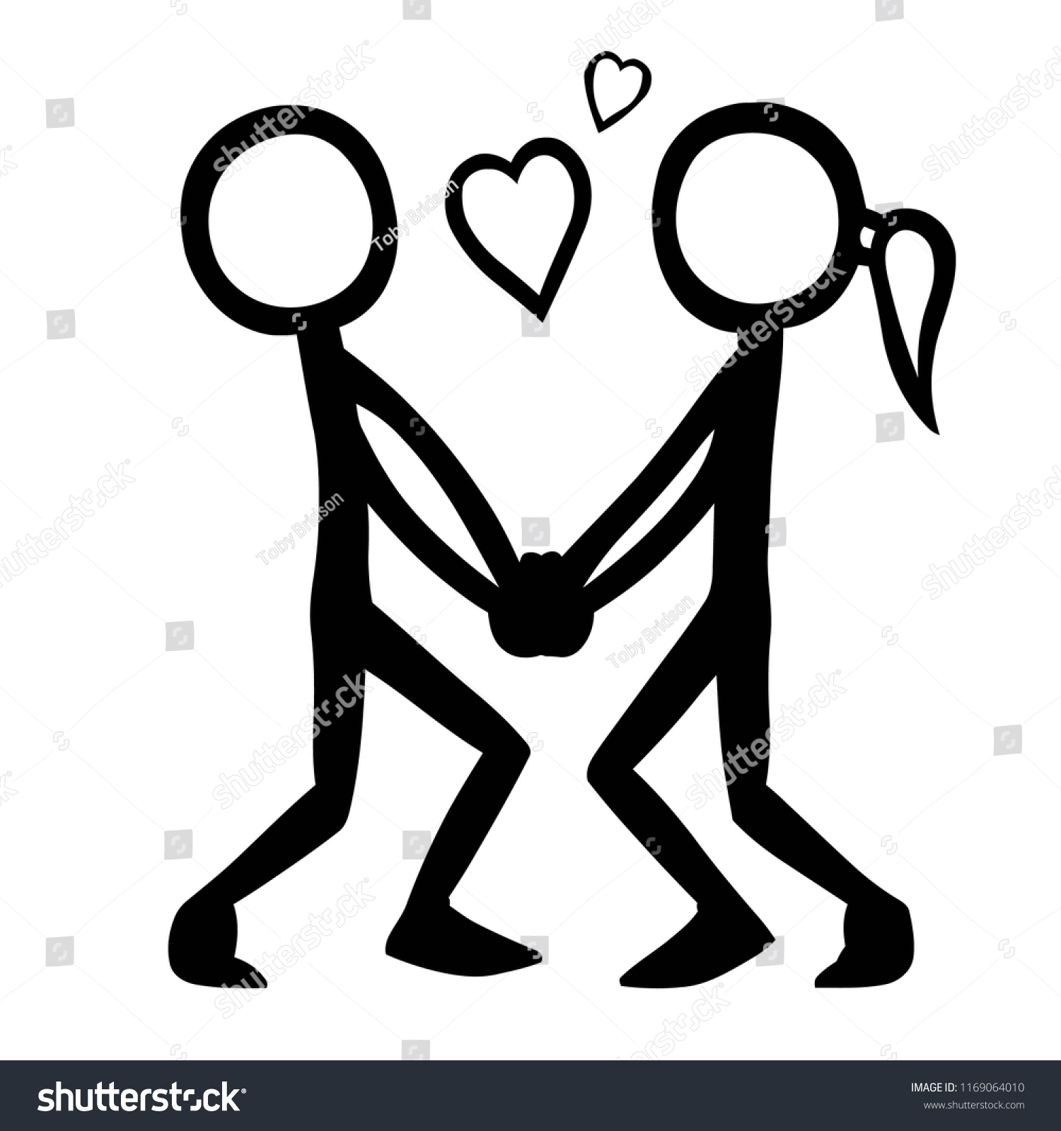 Stick Figure Relationship Love Stock Vector (Royalty Free) 1169064010 ...