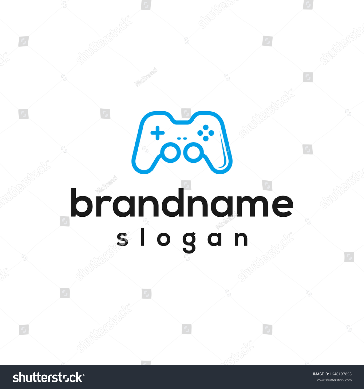 Stick Game Logo Design Vector Stock Vector (Royalty Free) 1646197858 ...