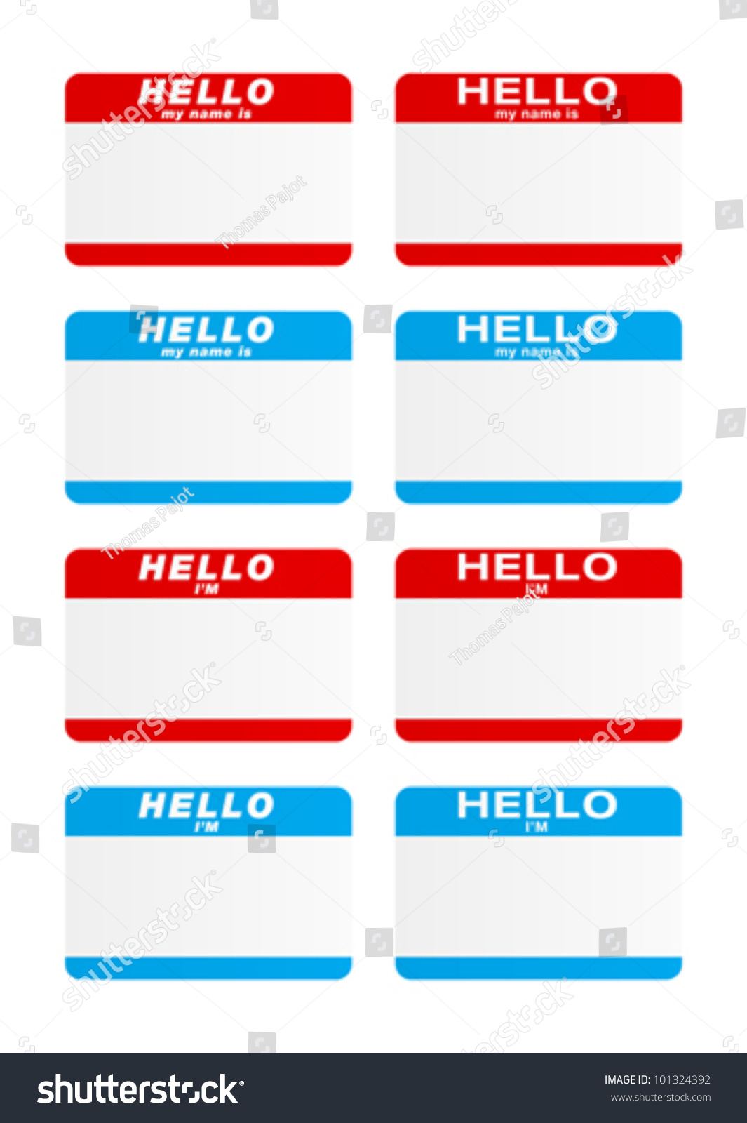 SVG of Stickers - Hello my name is svg