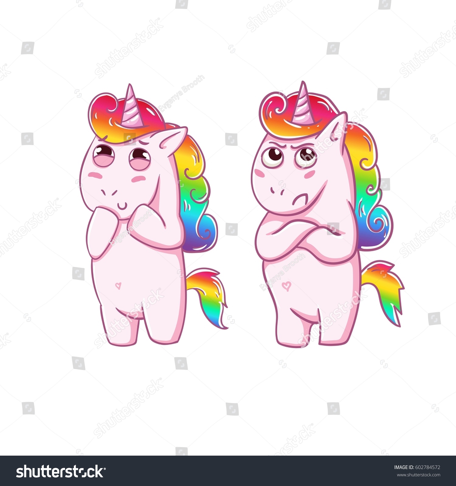 SVG of Stickers unicorns, and evil laughs. Vector card svg
