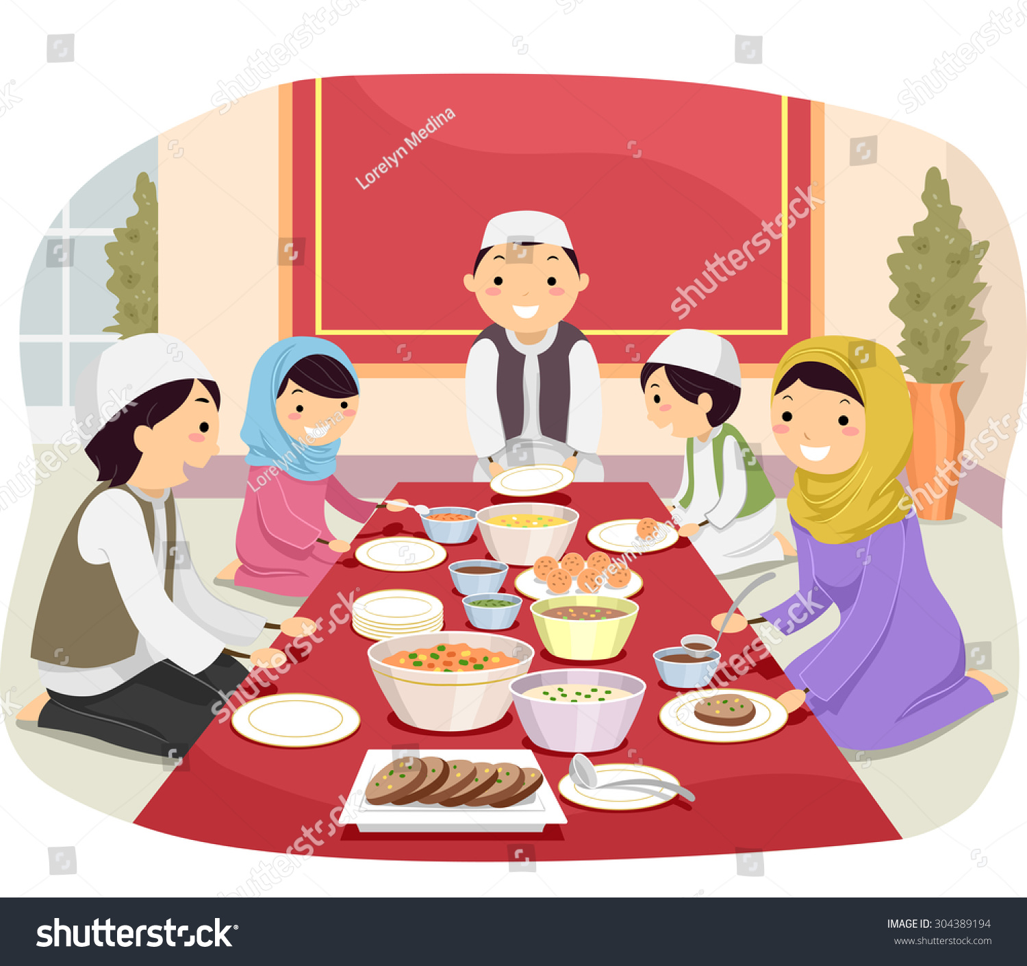 clipart family eating - photo #21