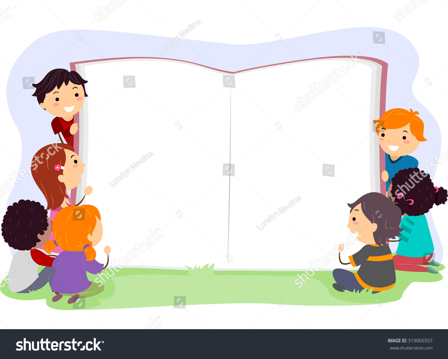 842 Clip art kids open book Images, Stock Photos & Vectors | Shutterstock