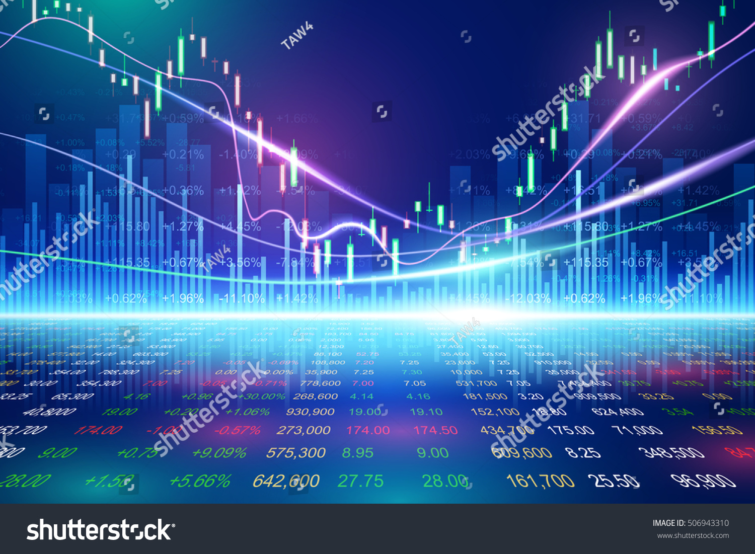 SVG of Stock exchange concept, vector background svg