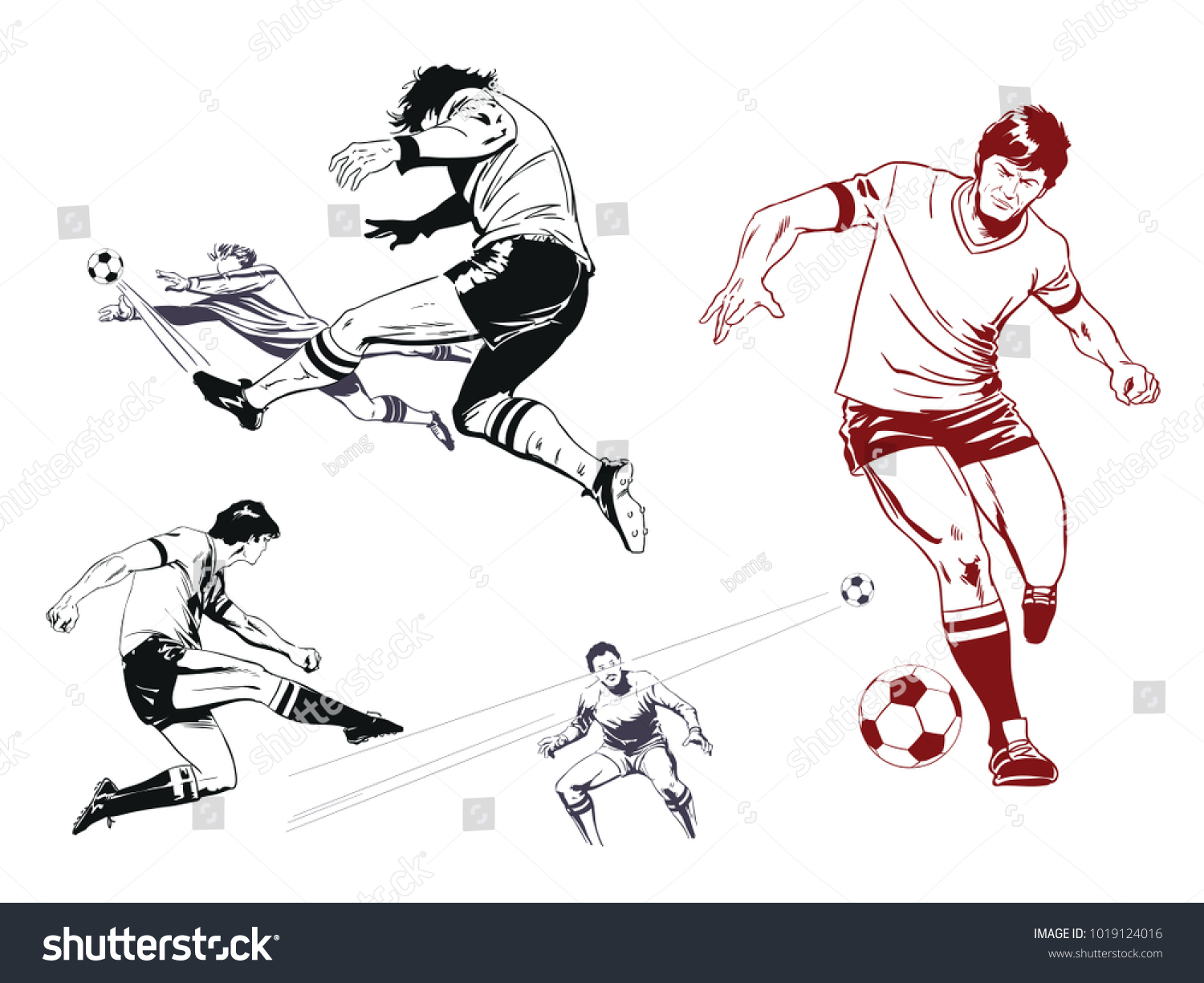 10,547 Retro soccer players Images, Stock Photos & Vectors | Shutterstock