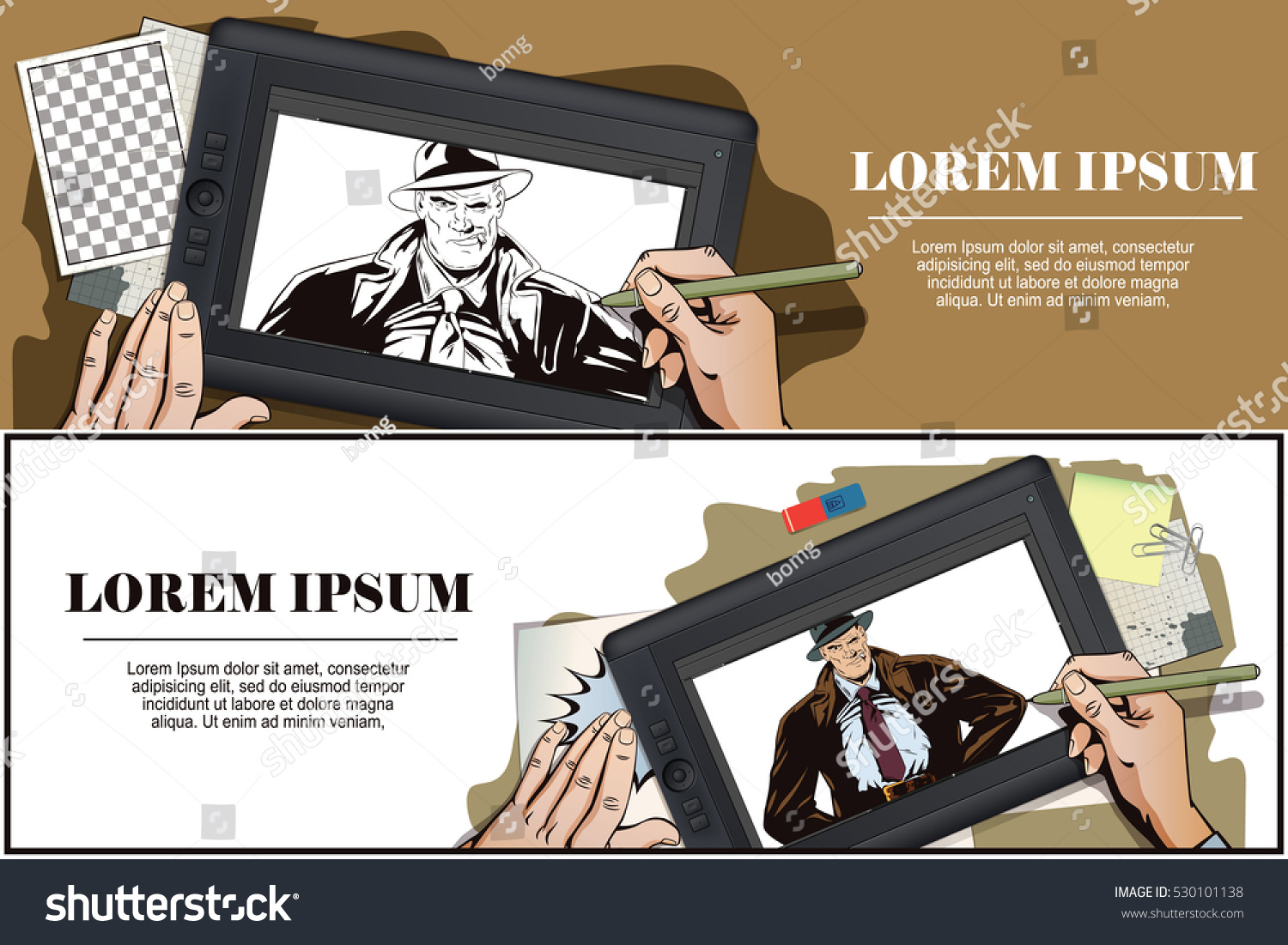 stock illustration people retro style presentation stock vector stock illustration people retro style presentation stock vector, Presentation templates