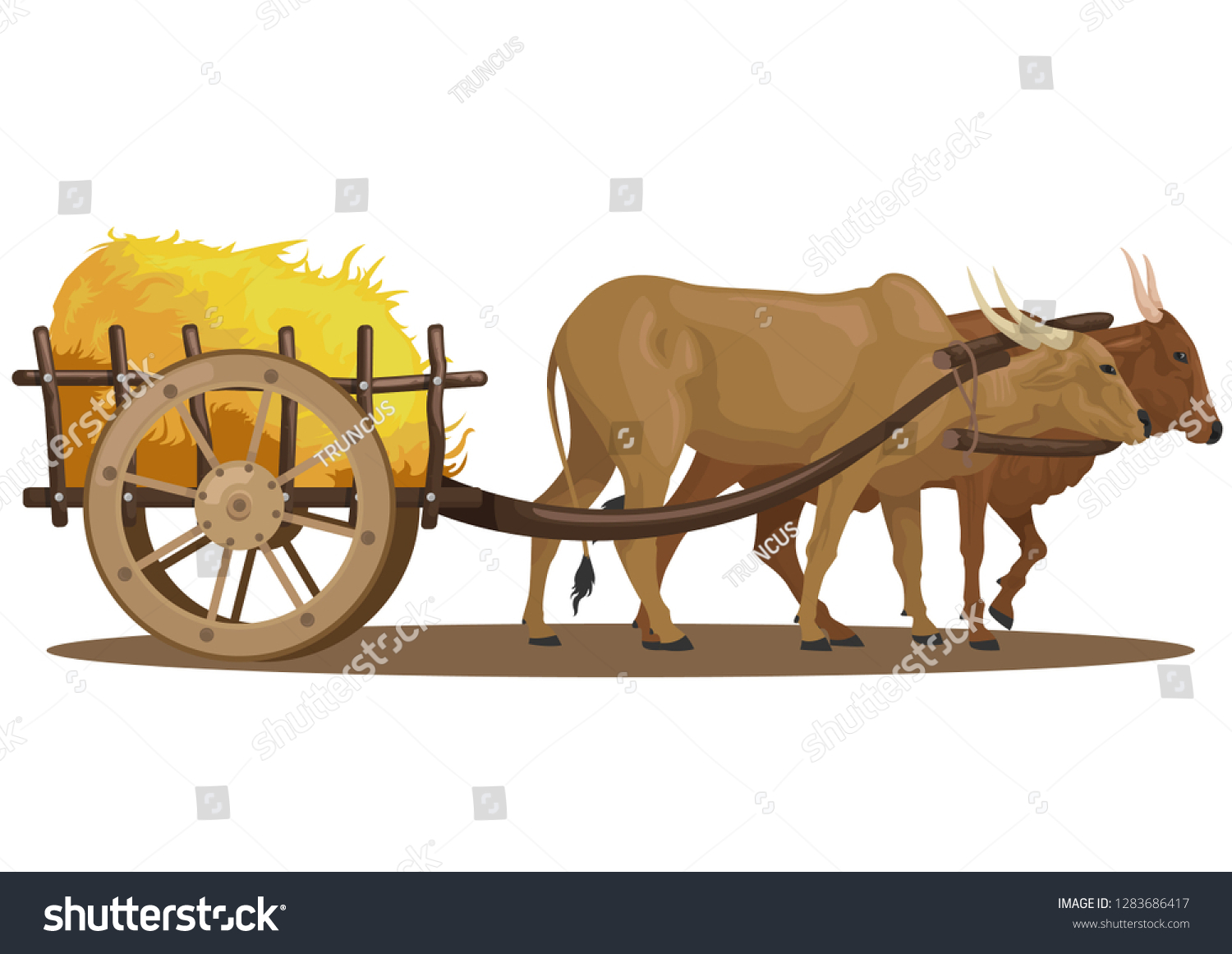 6,339 Cow cart Images, Stock Photos & Vectors | Shutterstock