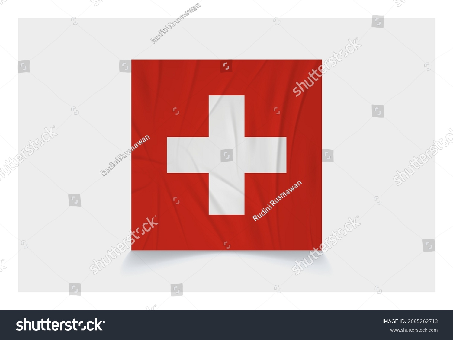 SVG of Stock Vector Flag of Switzerland - Proper Dimensions 1 : 1 svg