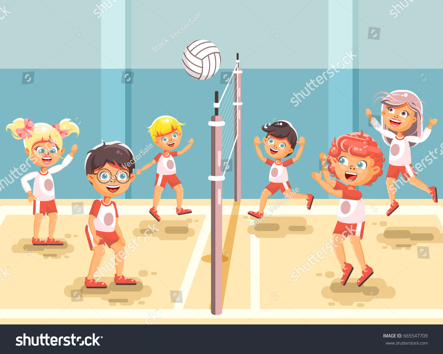 Stock Vector Illustration Back Sport School Stock Vector (Royalty Free ...