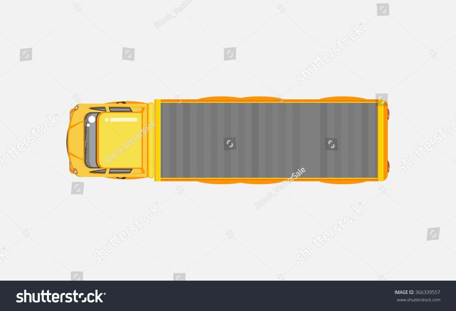 Stock Vector Illustration Isolated Delivery Truck Stock Vector (Royalty