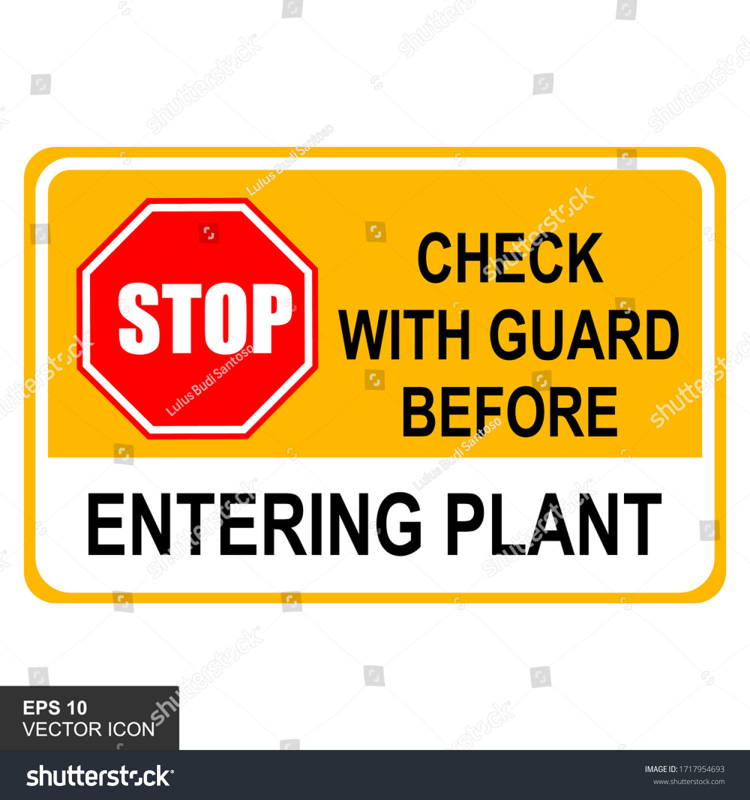 Stop Checkpoint Poster About Safety Precautions เวกเตอร์สต็อก (ปลอดค่า