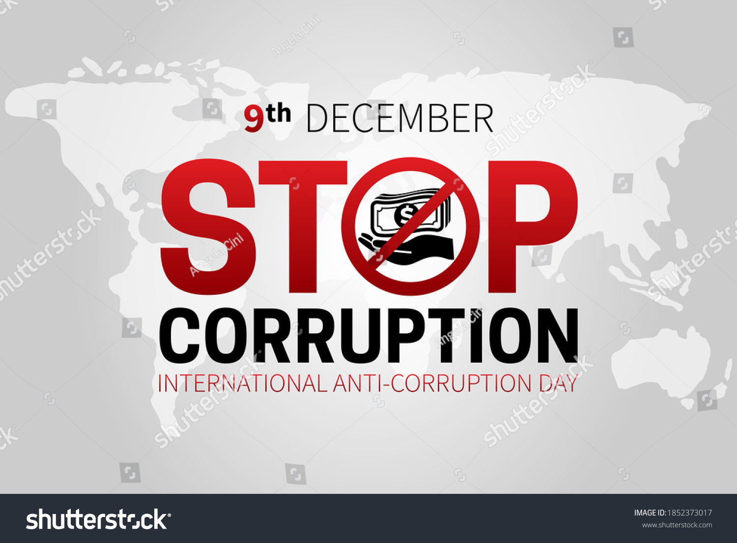SVG of Stop Corruption and International Anti-Corruption Day Banner Illustration svg