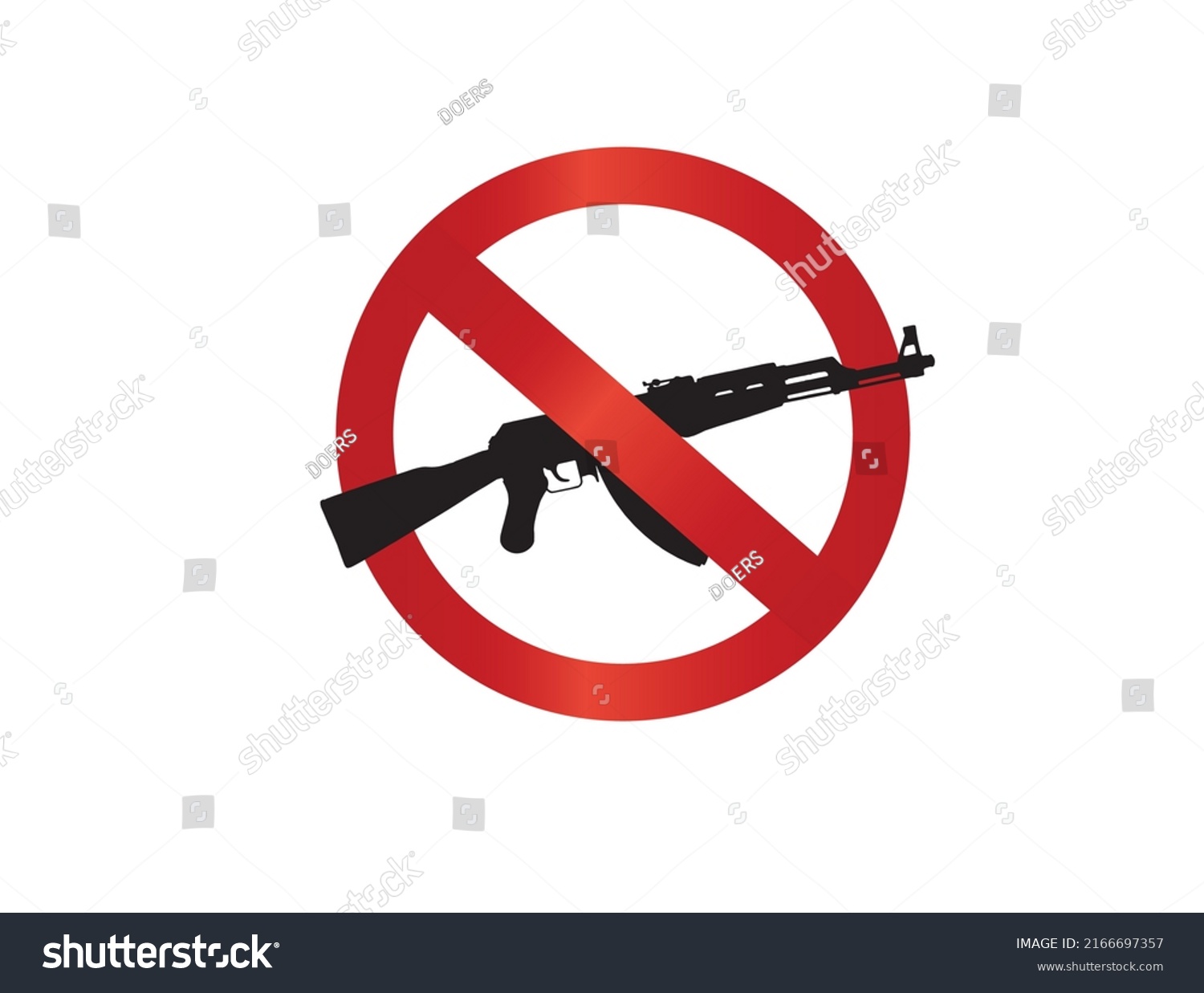 Stop Gun Violence Prevention Poster Stop Stock Vector (Royalty Free ...