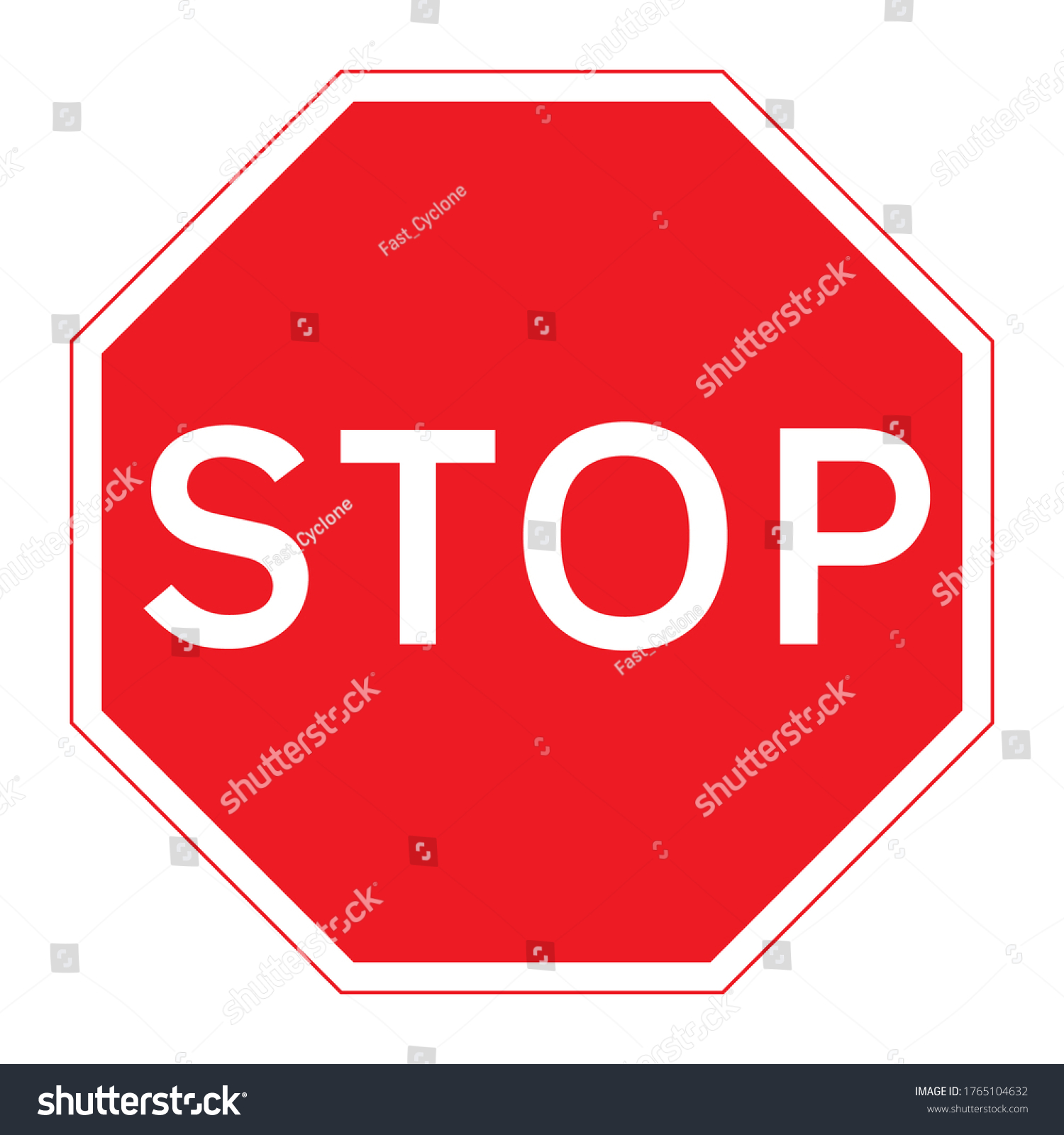 SVG of STOP road sign. Vector illustration of red octagon with white legend inside. Mandatory traffic sign. Absolute stop symbol for any purpose. svg