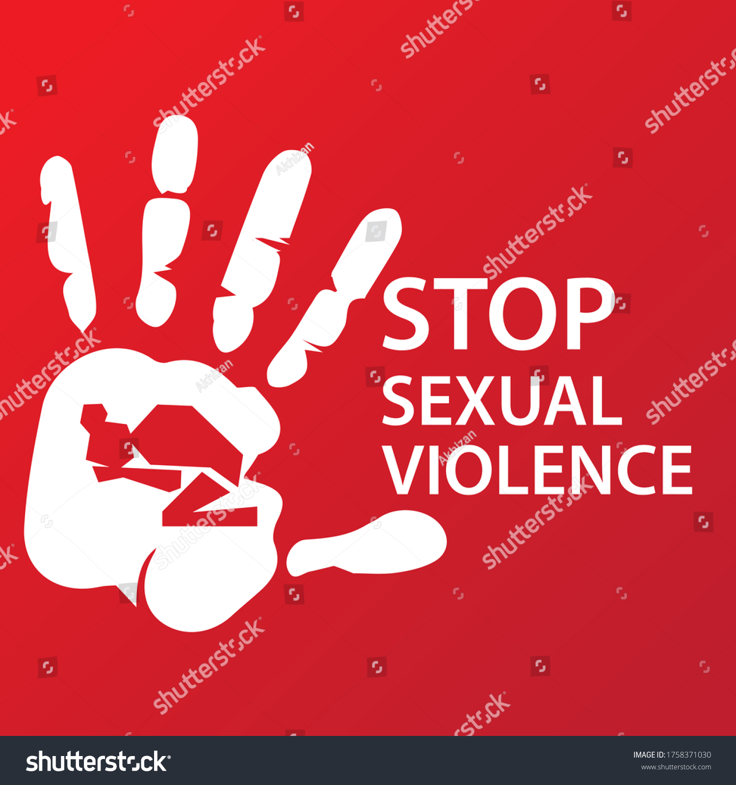 Stop Sexual Violence Conflict Stock Vector Royalty Free 1758371030